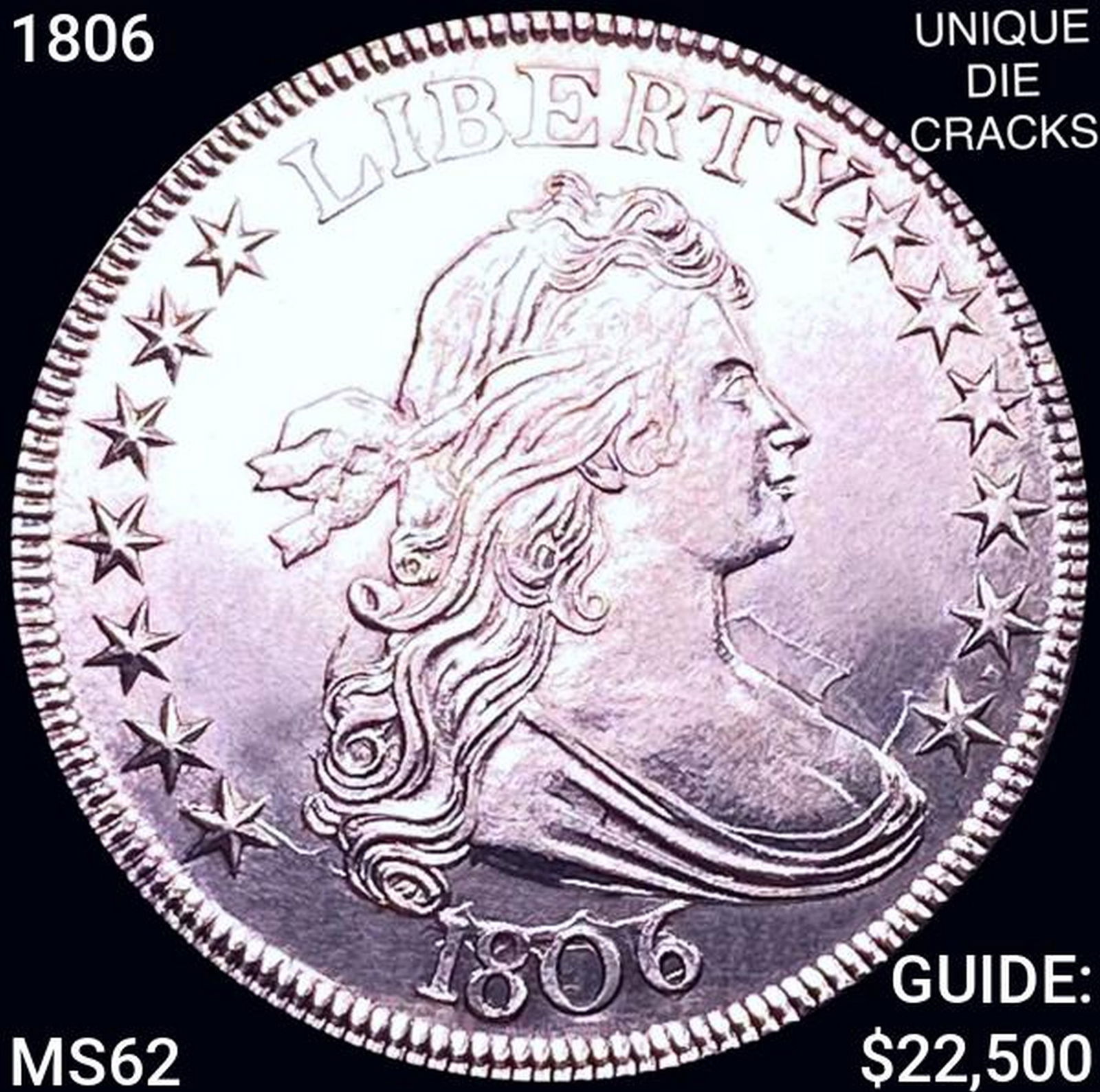 1806 Draped Bust Half Dollar UNCIRCULATED (1 of 2)