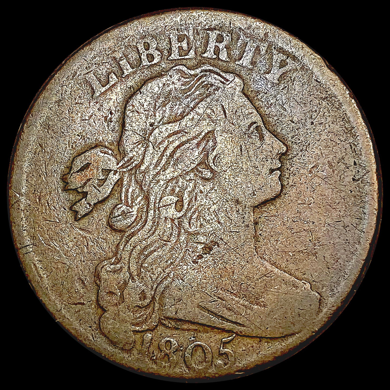 1805 Draped Bust Large Cent NICELY CIRCULATED (1 of 2)