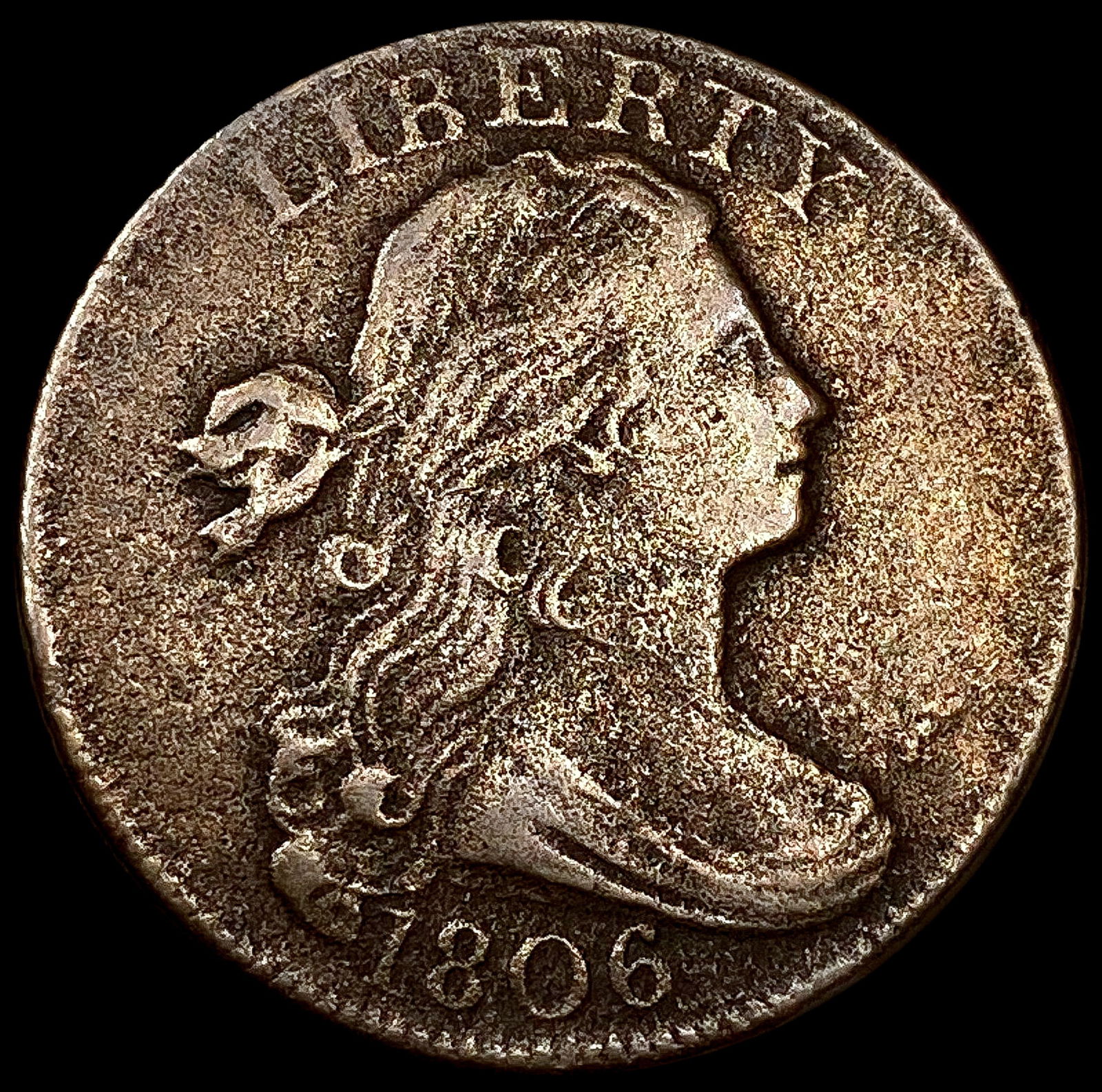 1806 Draped Bust Large Cent NICELY CIRCULATED (1 of 2)