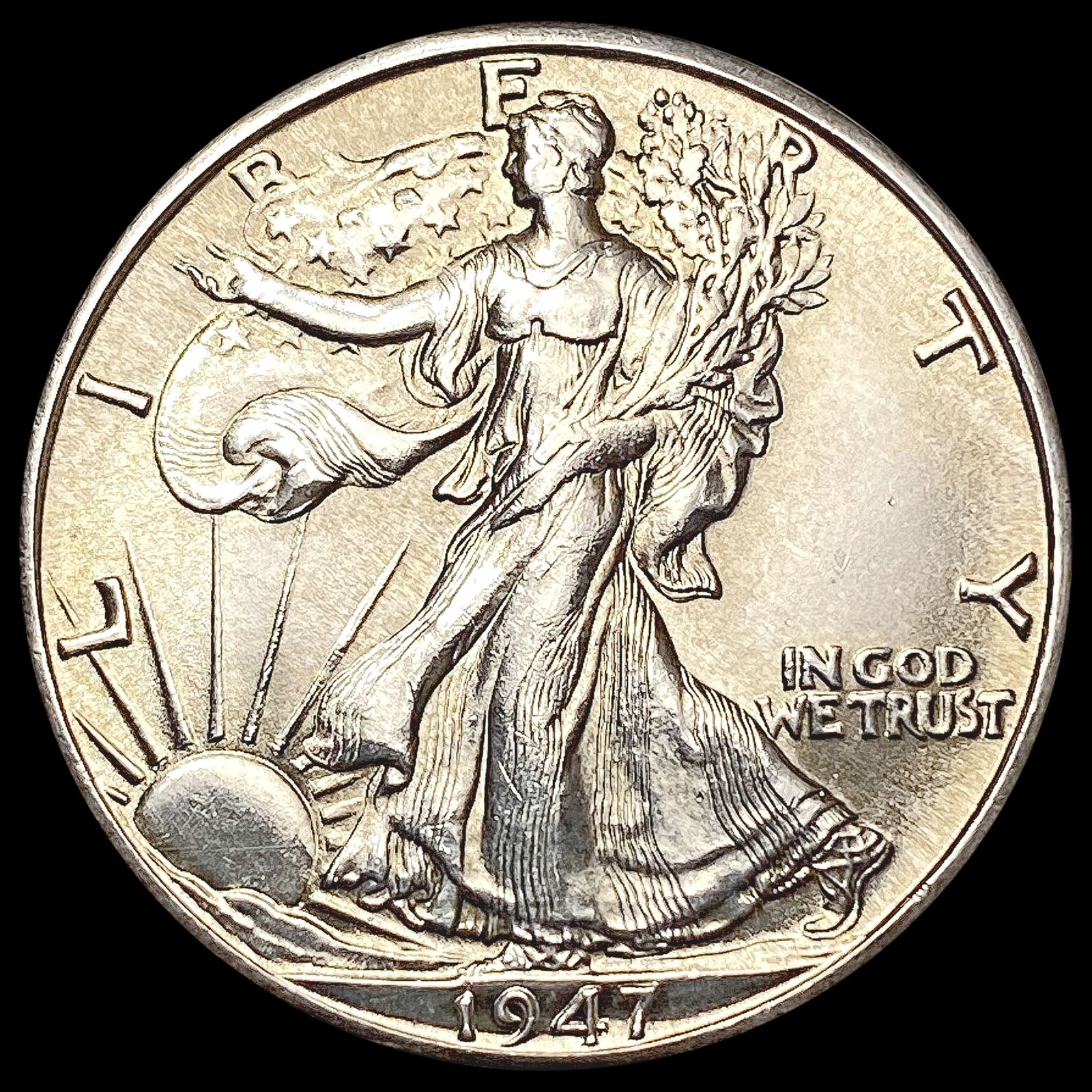 1947-D Walking Liberty Half Dollar GEM BU (1 of 2)