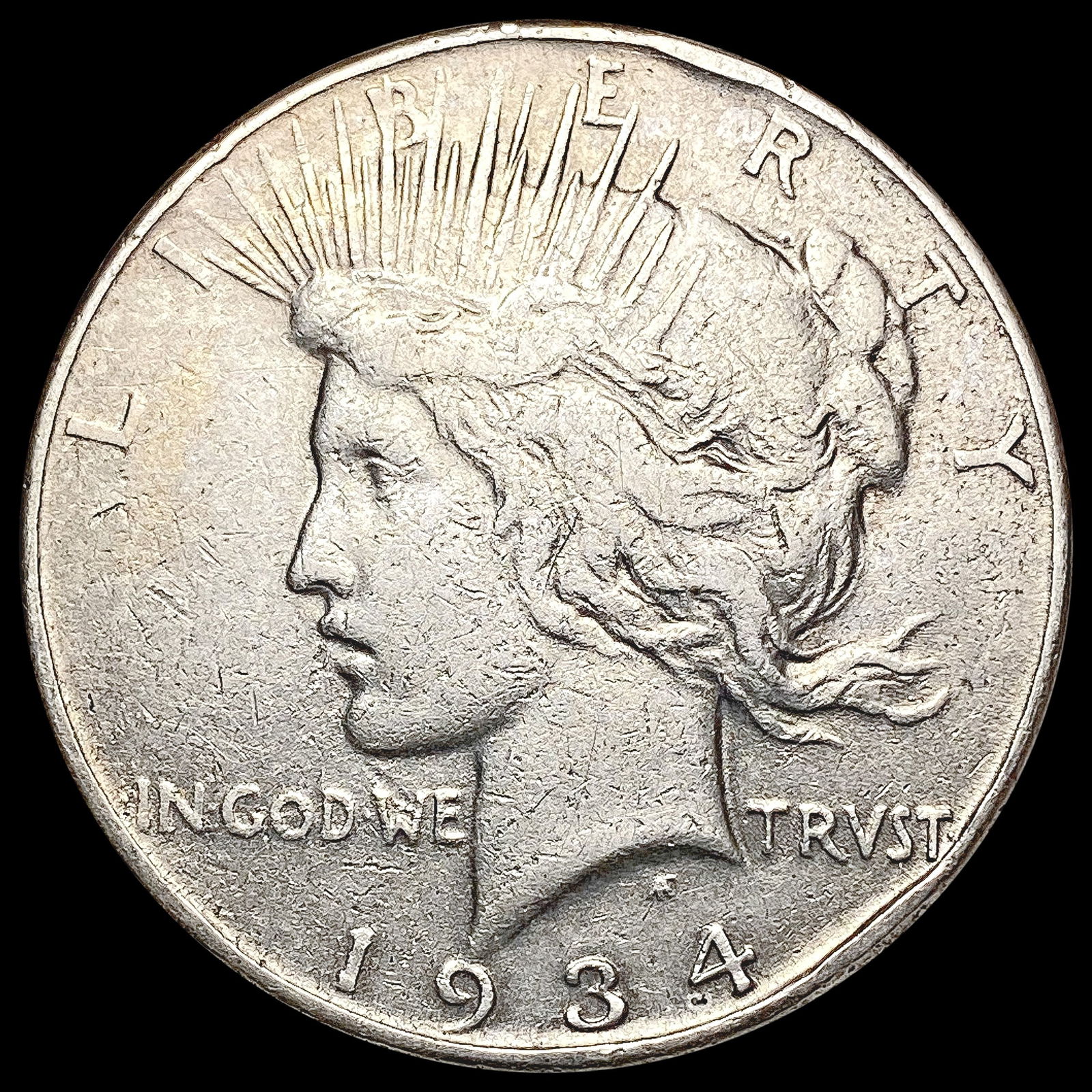 1934 Silver Peace Dollar LIGHTLY CIRCULATED (1 of 2)