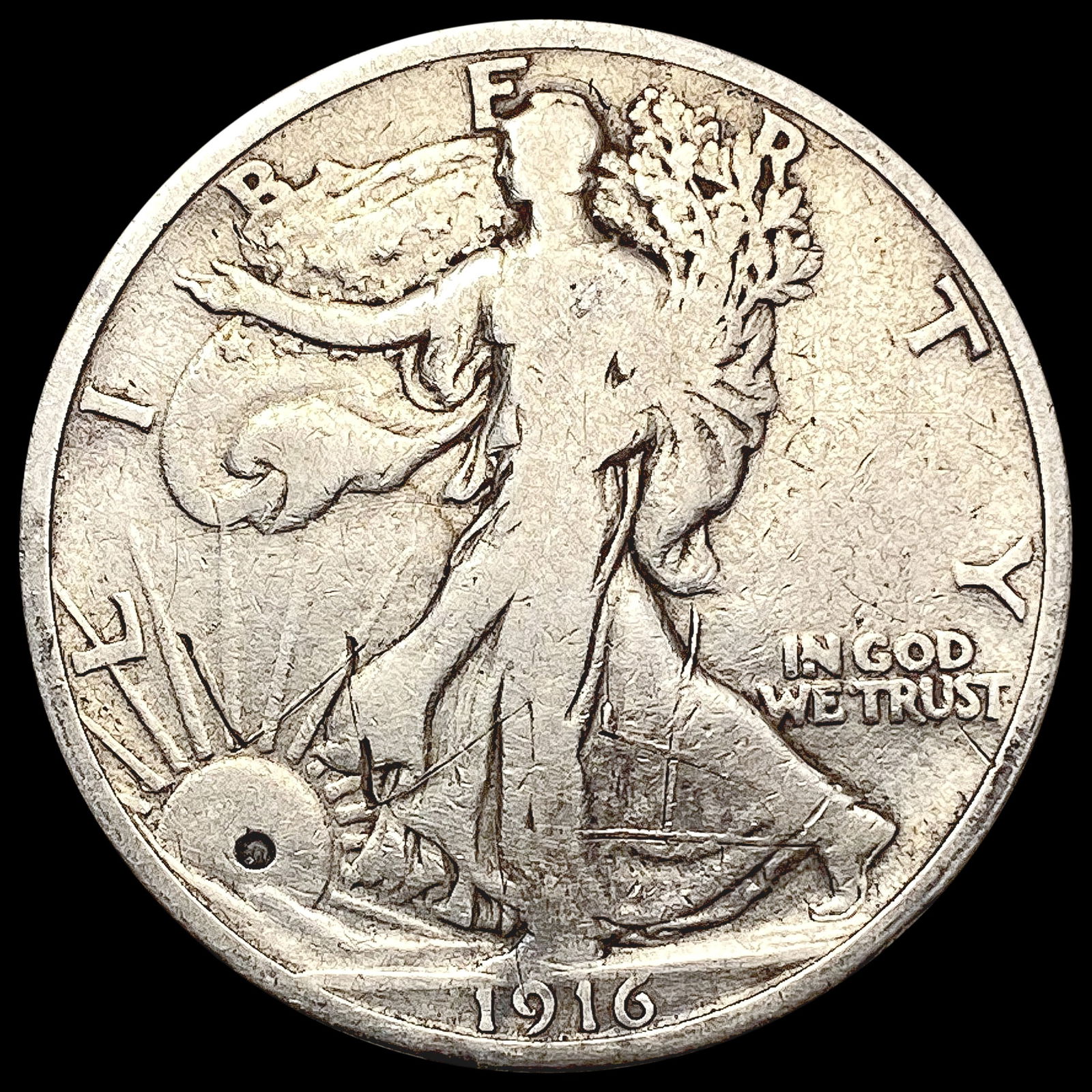 1916 Walking Liberty Half Dollar NICELY CIRCULATED (1 of 2)