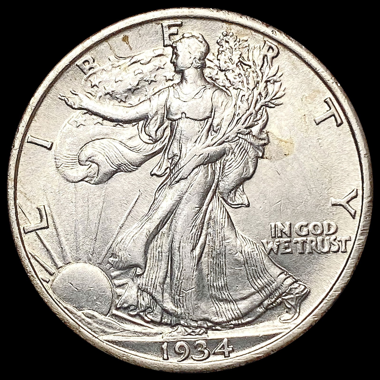 1934 Walking Liberty Half Dollar CLOSELY UNCIRCULATED (1 of 2)