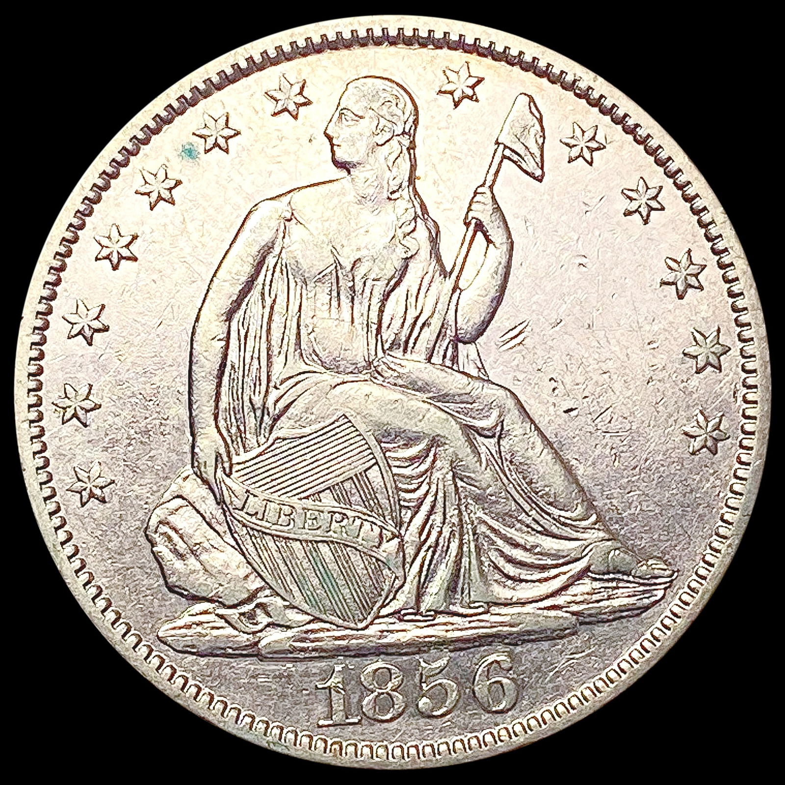 1856-O Seated Liberty Half Dollar CLOSELY UNCIRCULATED (1 of 2)