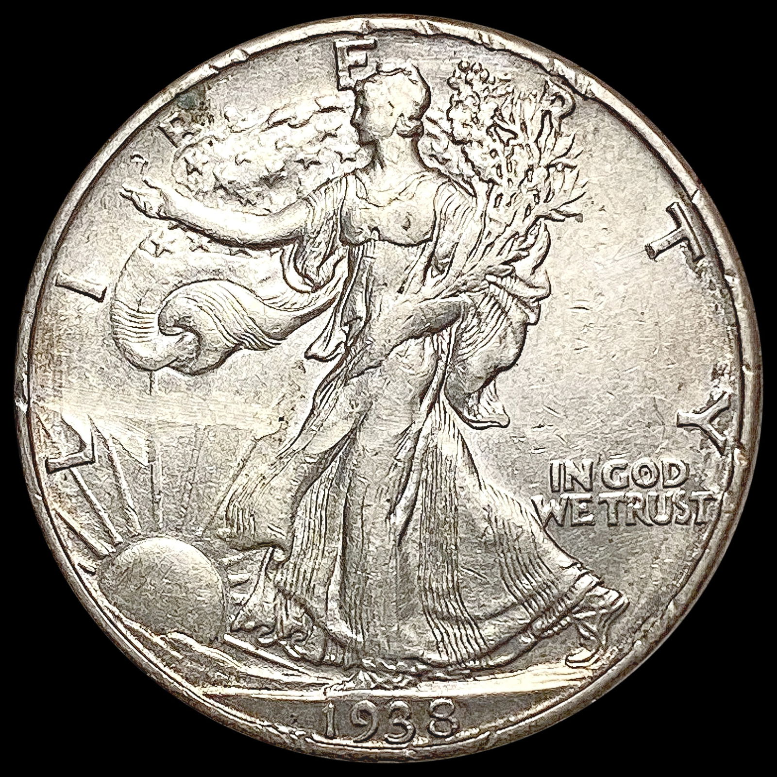 1938-D Walking Liberty Half Dollar CLOSELY UNCIRCULATED (1 of 2)