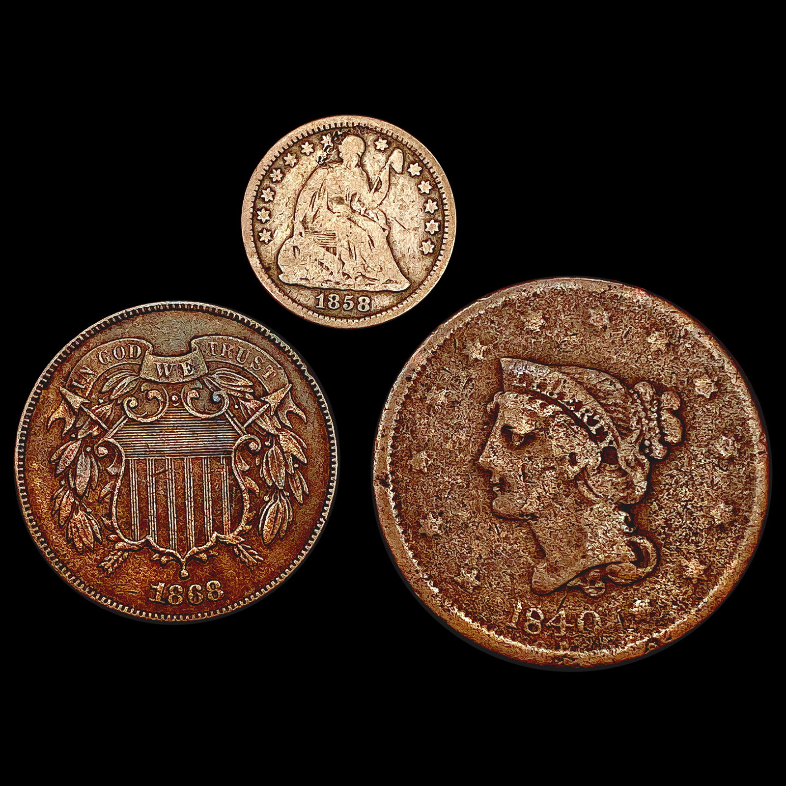 (3) Varied US Type Coins HIGH GRADE (1 of 2)