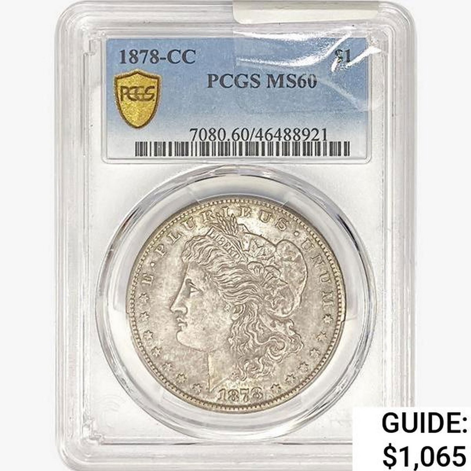 1878-CC Morgan Silver Dollar PCGS MS60 (1 of 2)