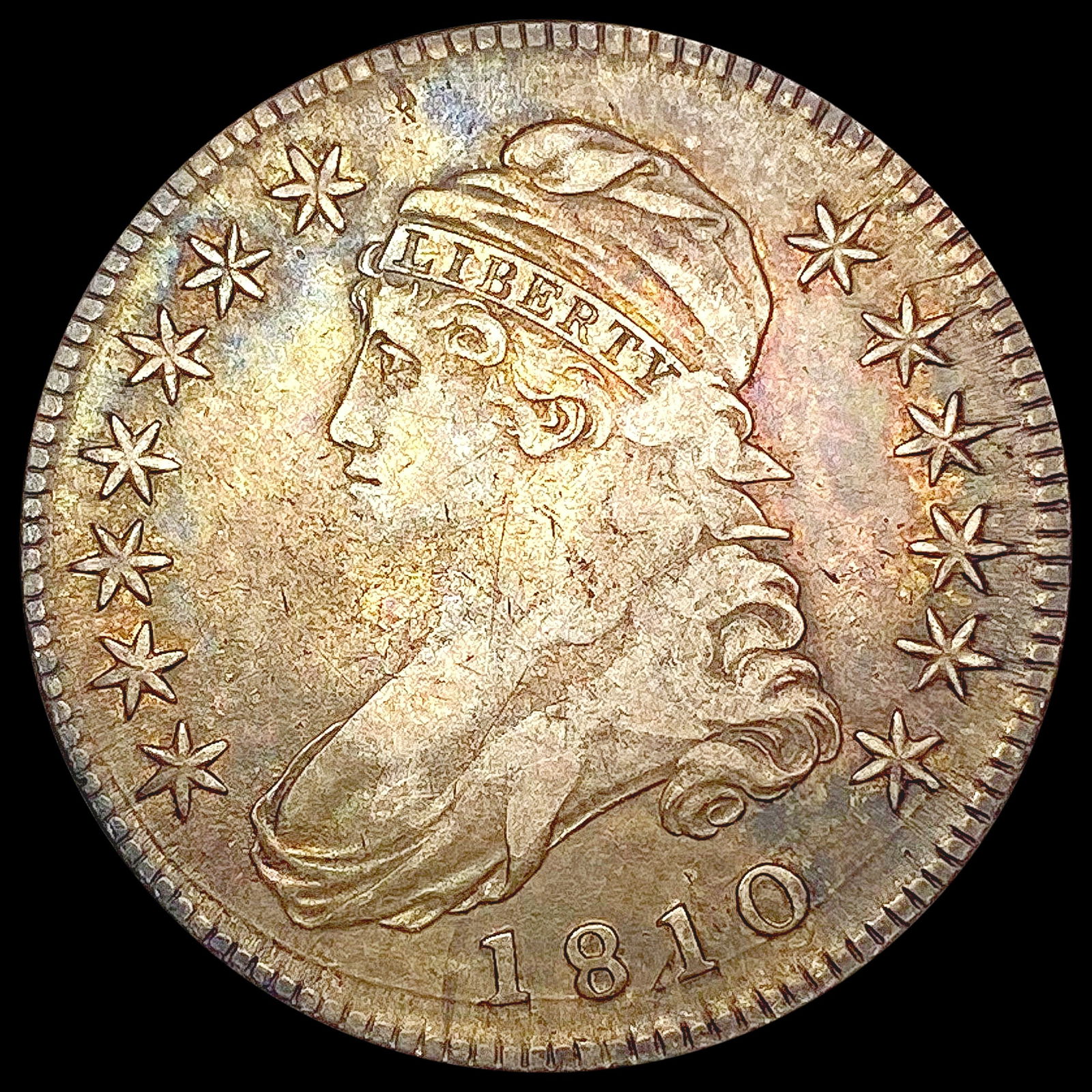1810 Capped Bust Half Dollar CLOSELY UNCIRCULATED (1 of 2)