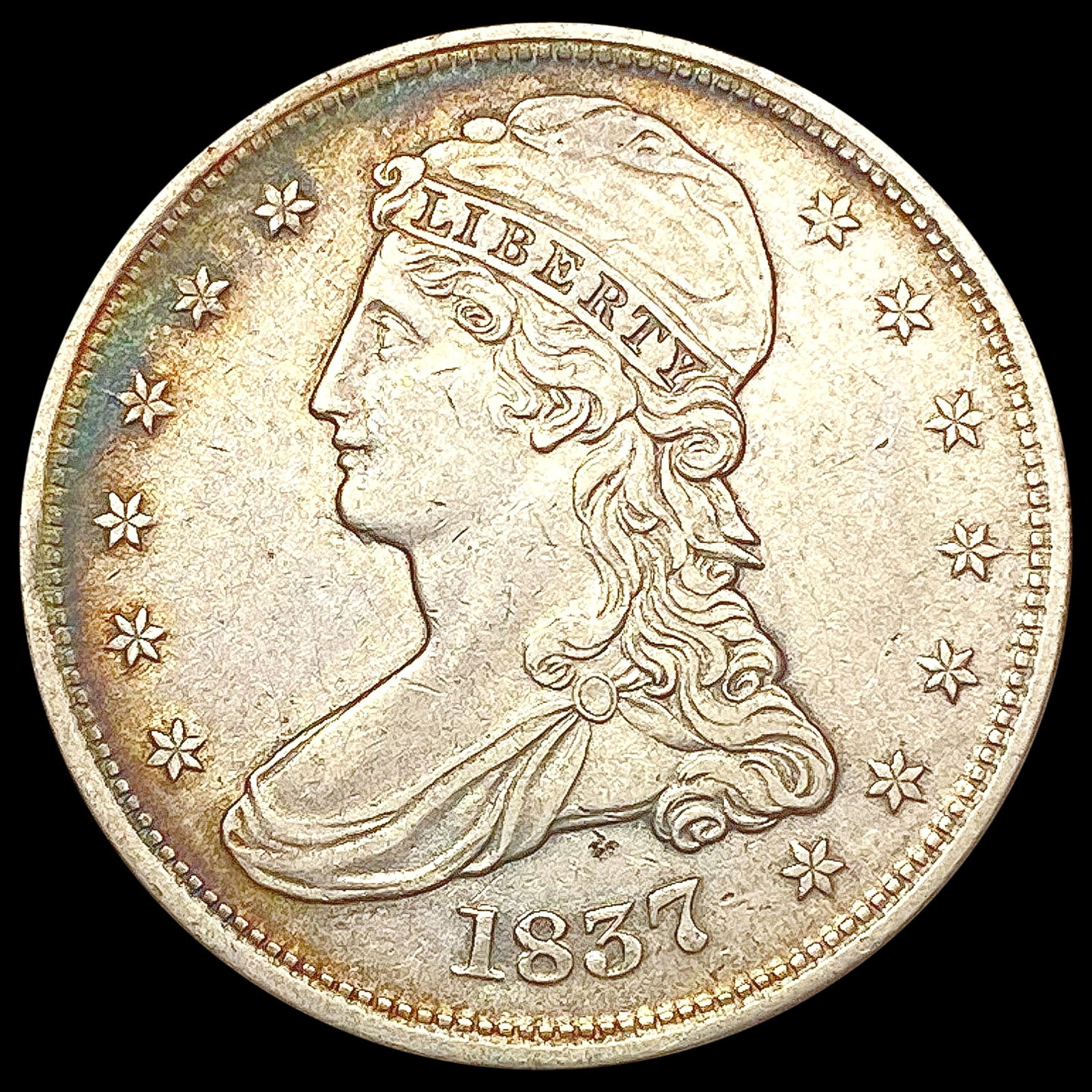 1837 Capped Bust Half Dollar CLOSELY UNCIRCULATED (1 of 2)