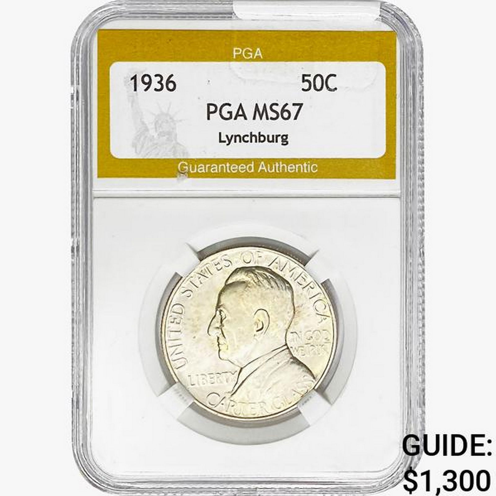 1936 Lynchburg Half Dollar PGA MS67 (1 of 2)