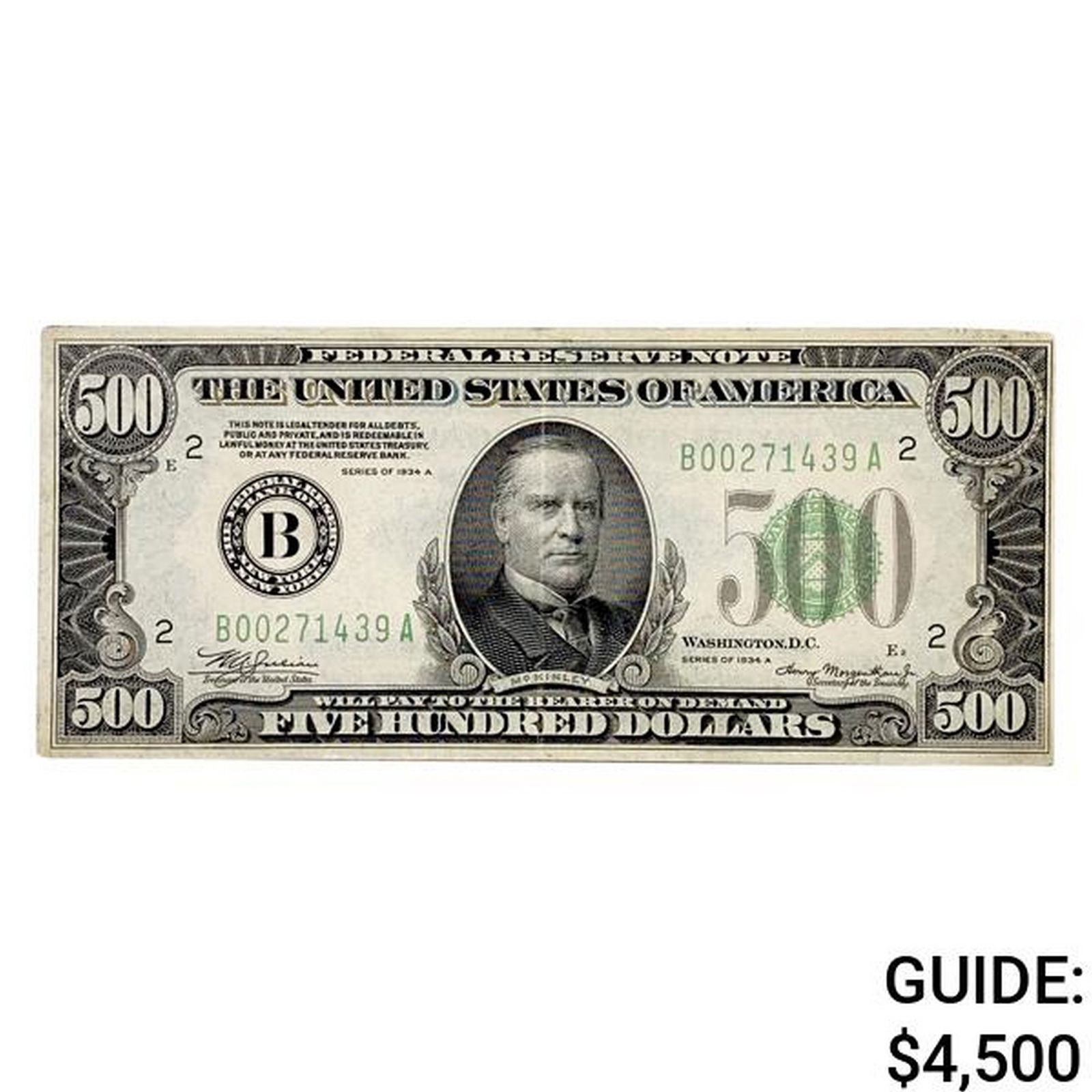 1934-A $500 FRN (1 of 2)