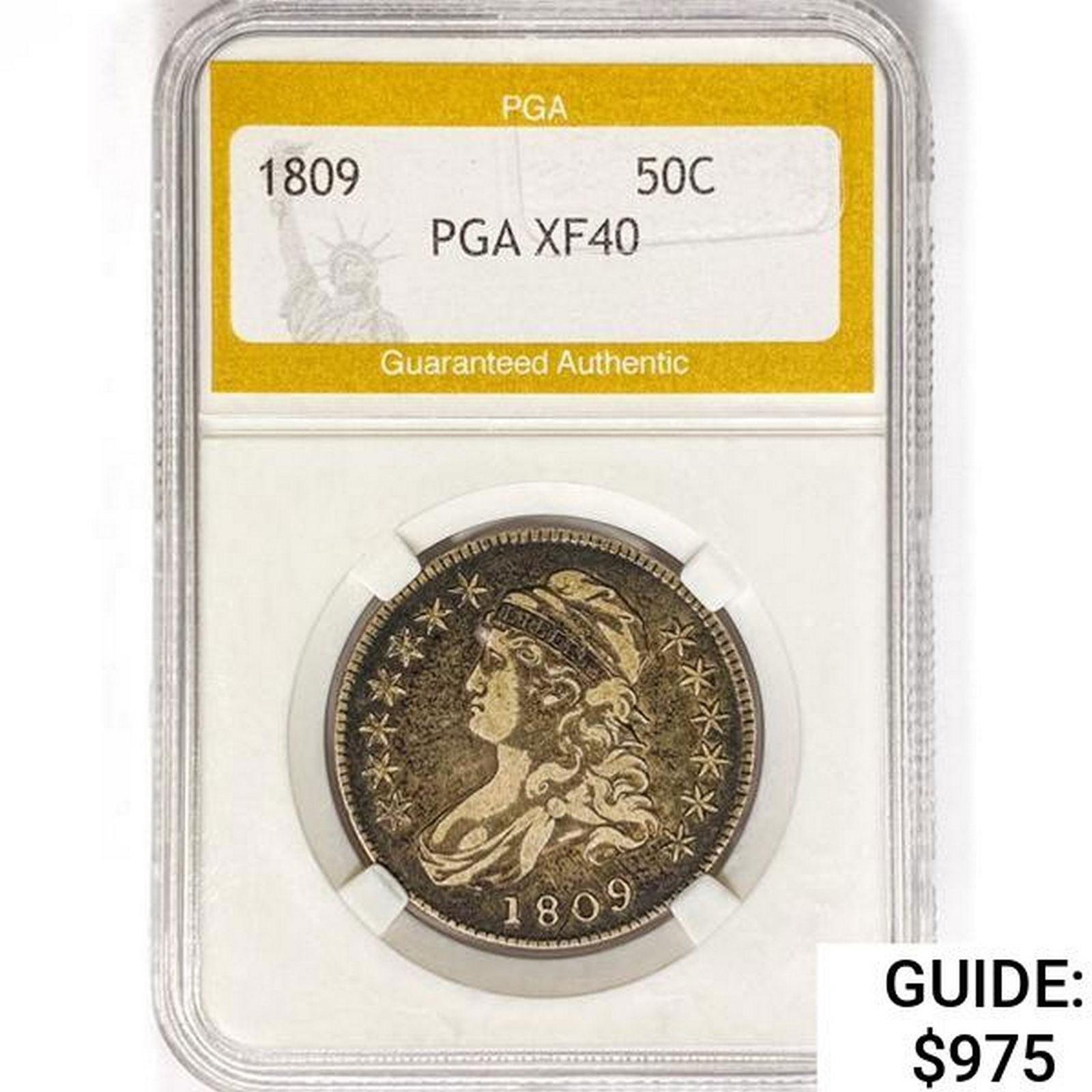 1809 Capped Bust Half Dollar PGA XF40 (1 of 2)