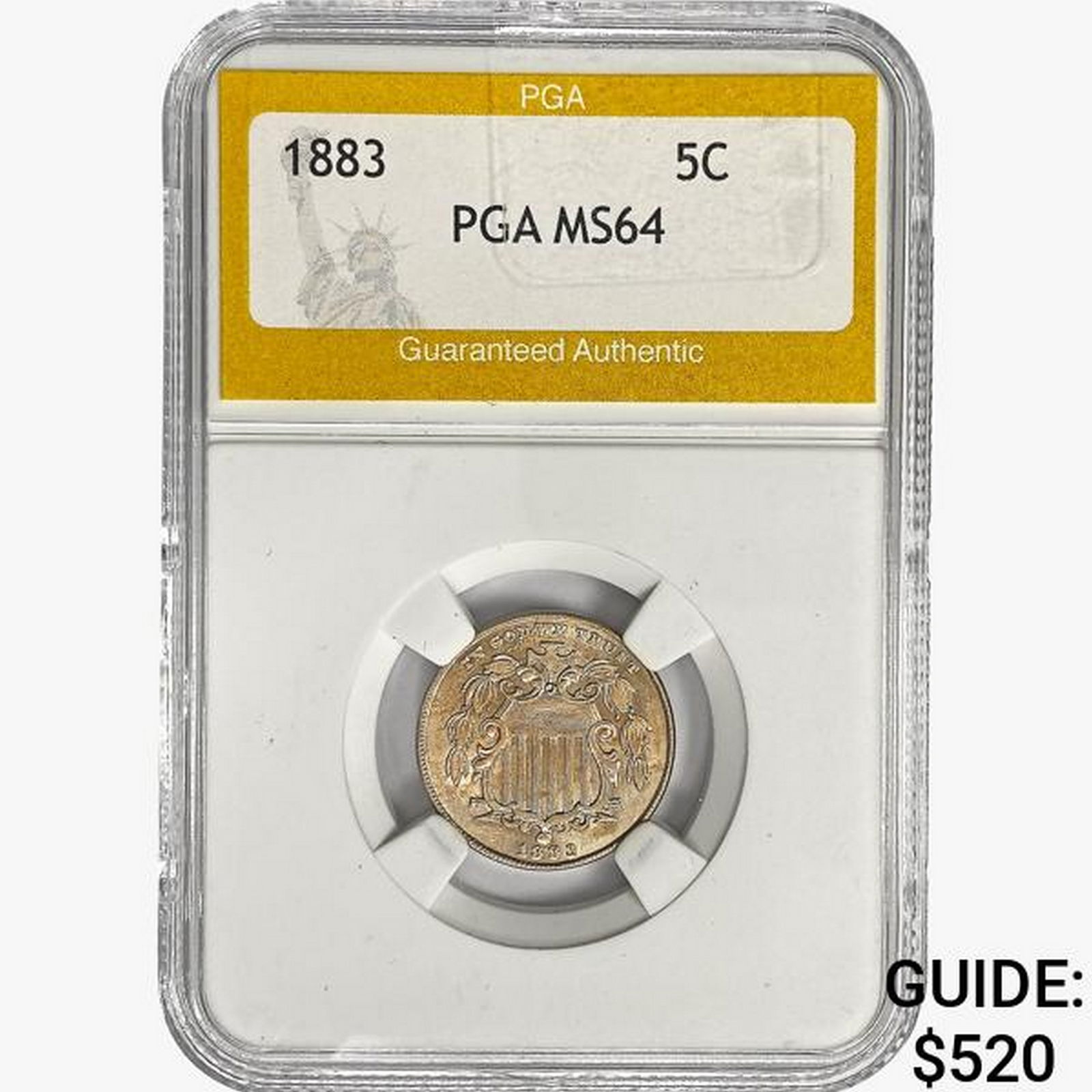 1883 Shield Nickel PGA MS64 (1 of 2)