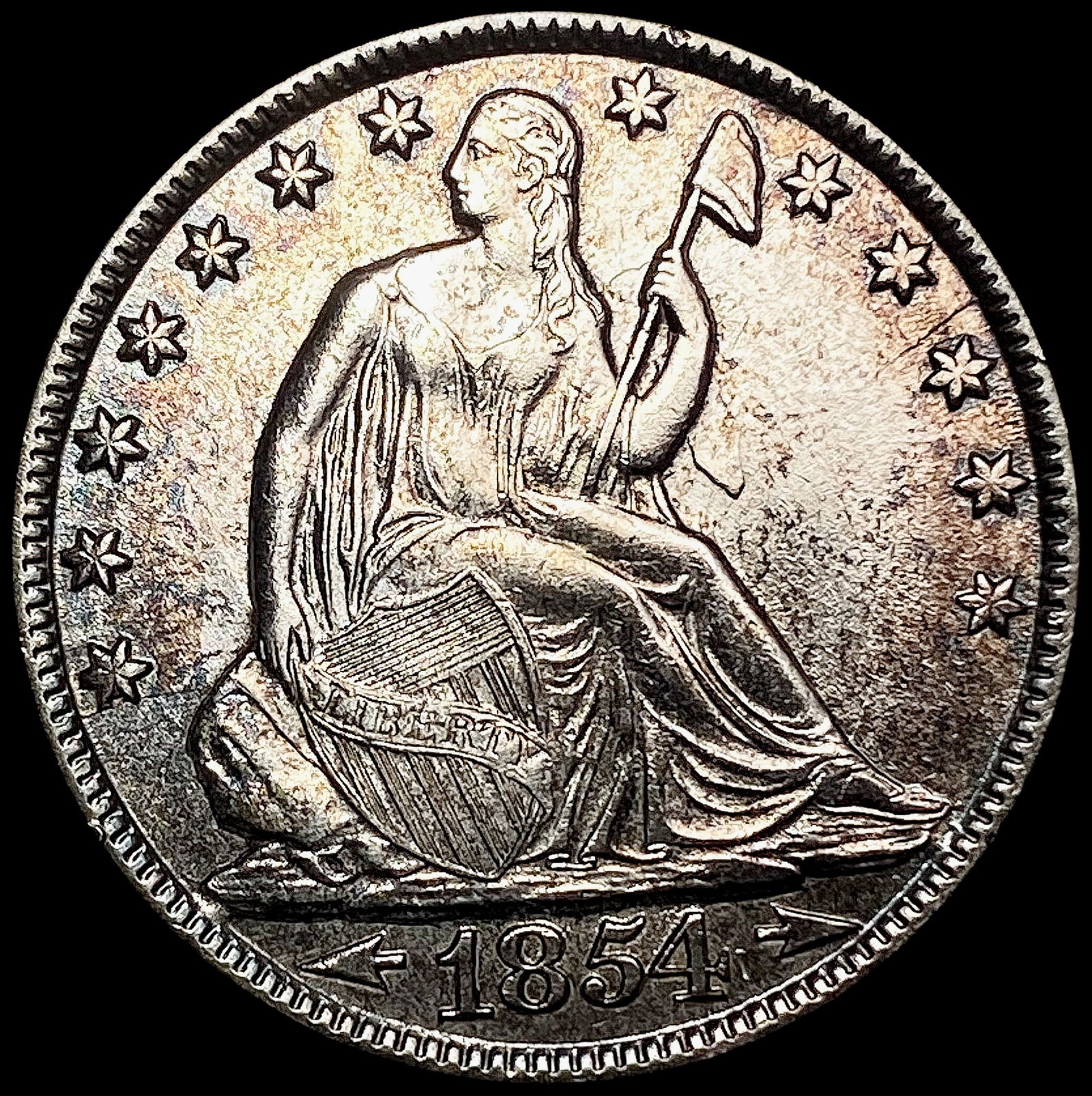 1854-O Seated Liberty Half Dollar UNCIRCULATED (1 of 2)