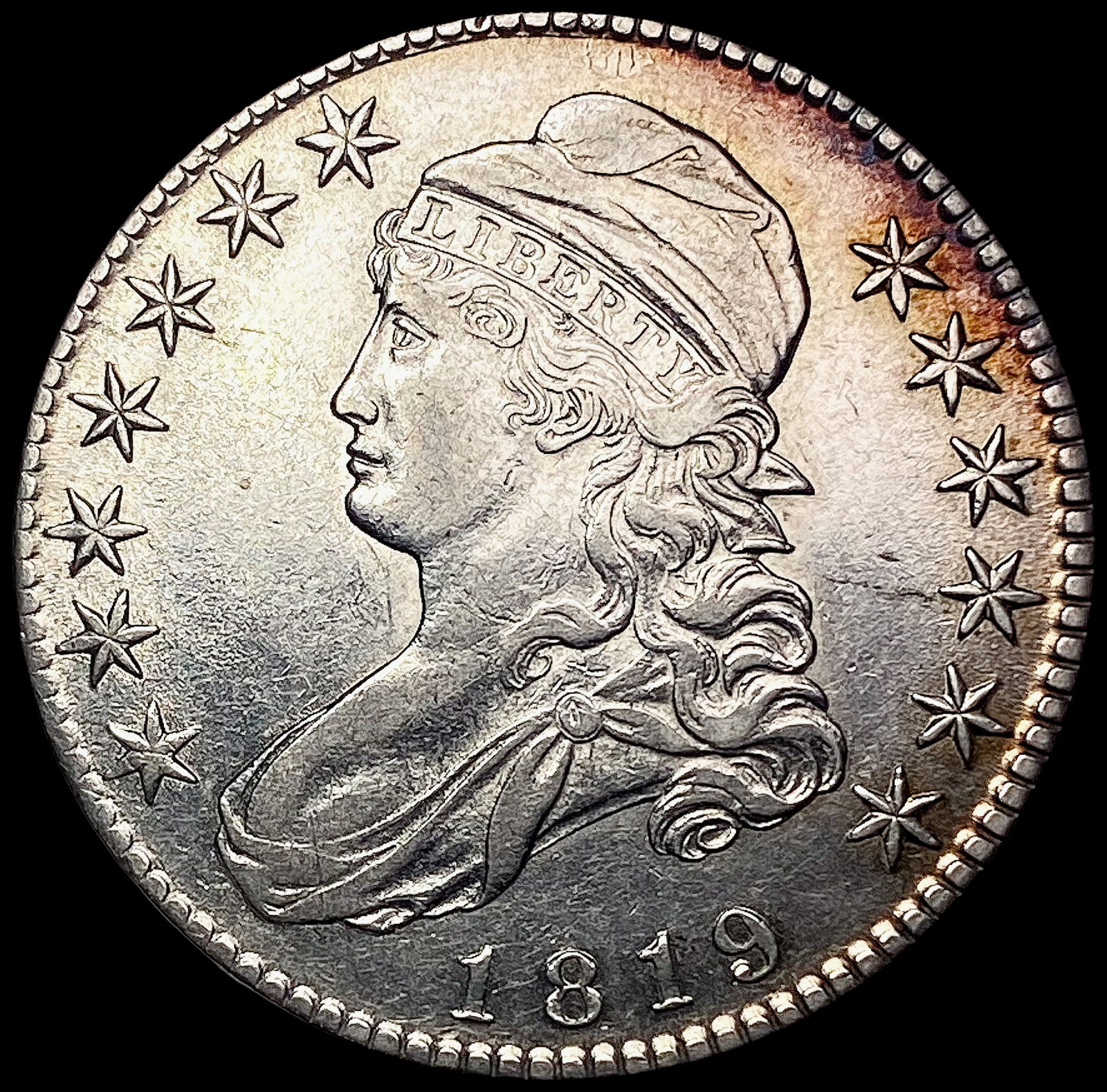 1819 O-113 Capped Bust Half Dollar CHOICE AU (1 of 2)