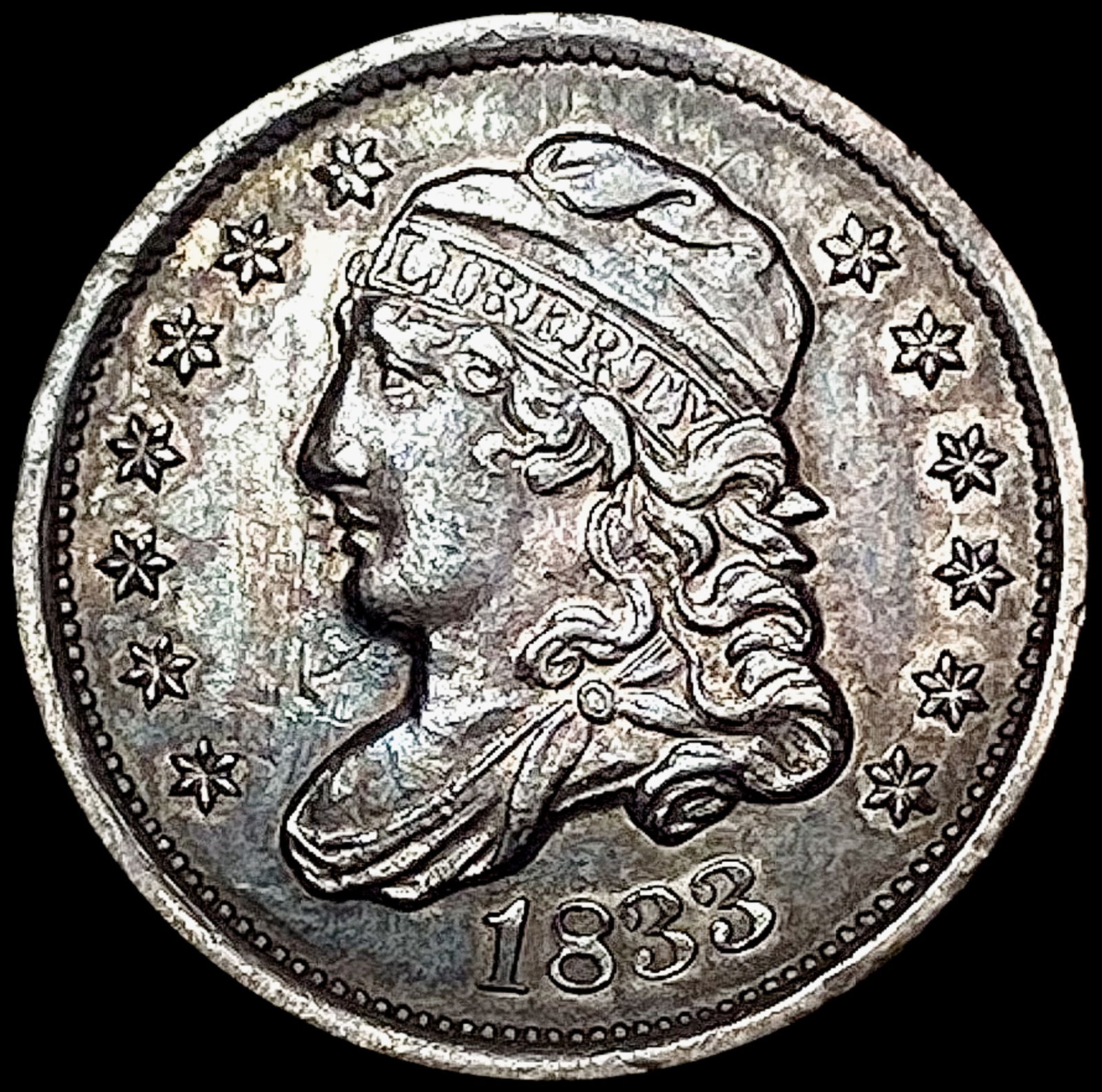 1833 Capped Bust Half Dime CHOICE AU (1 of 2)