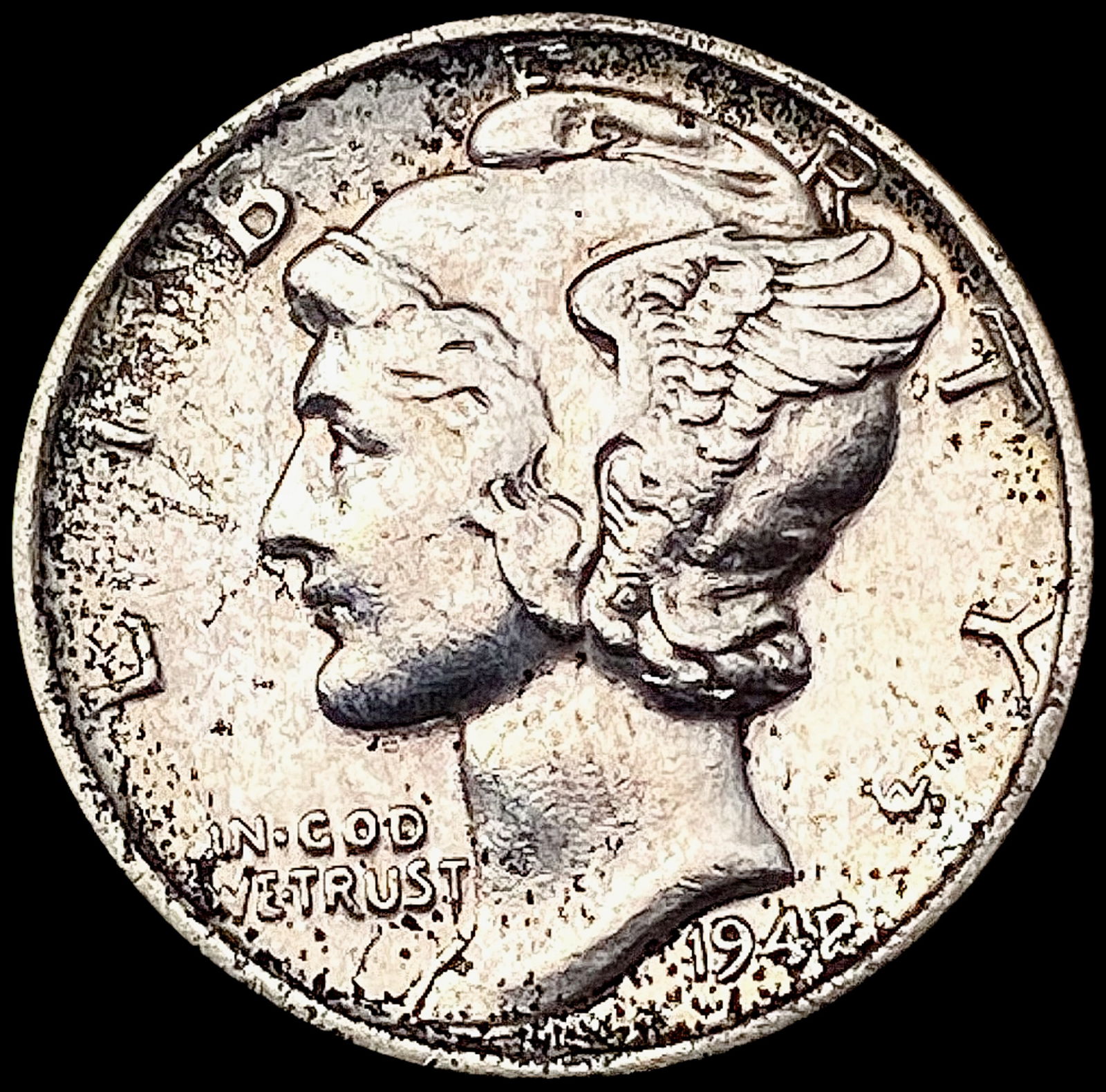 1942/1 Mercury Dime CHOICE AU (1 of 2)