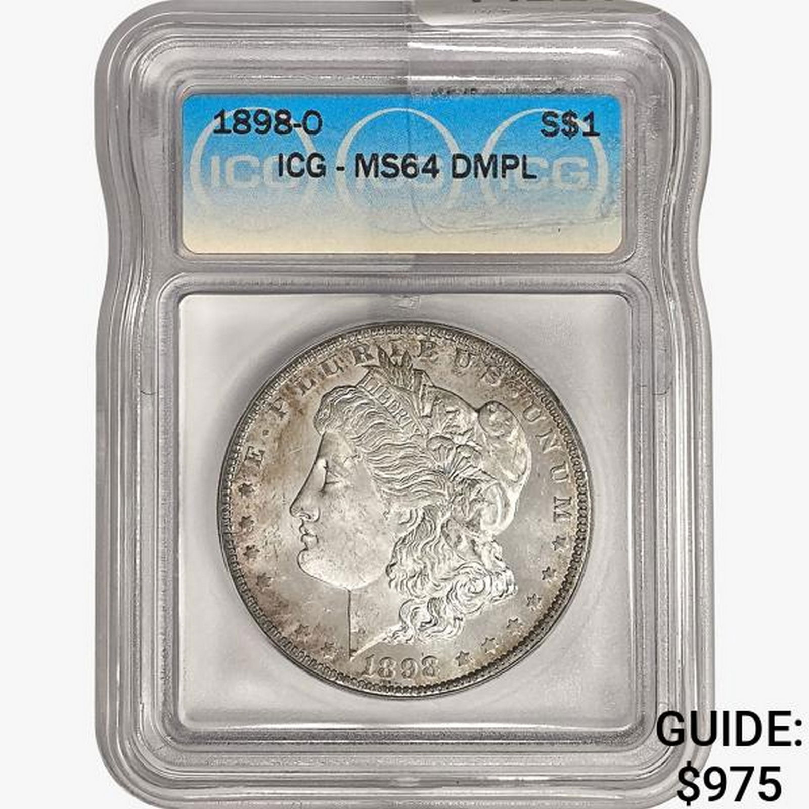 1898-O Morgan Silver Dollar ICG MS64 DMPL (1 of 2)