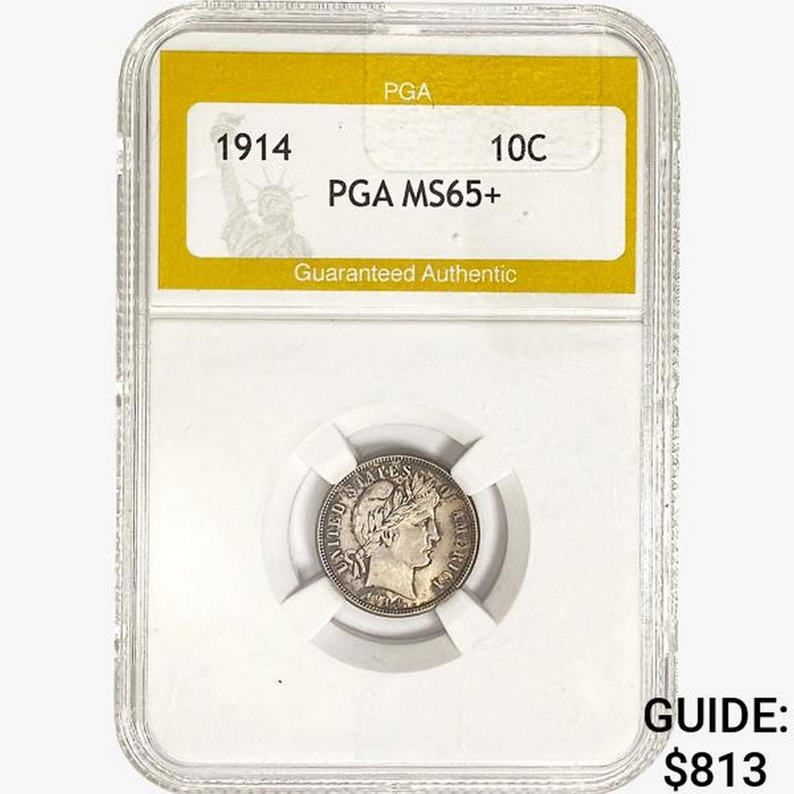 1914 Barber Dime PGA MS65+ (1 of 2)