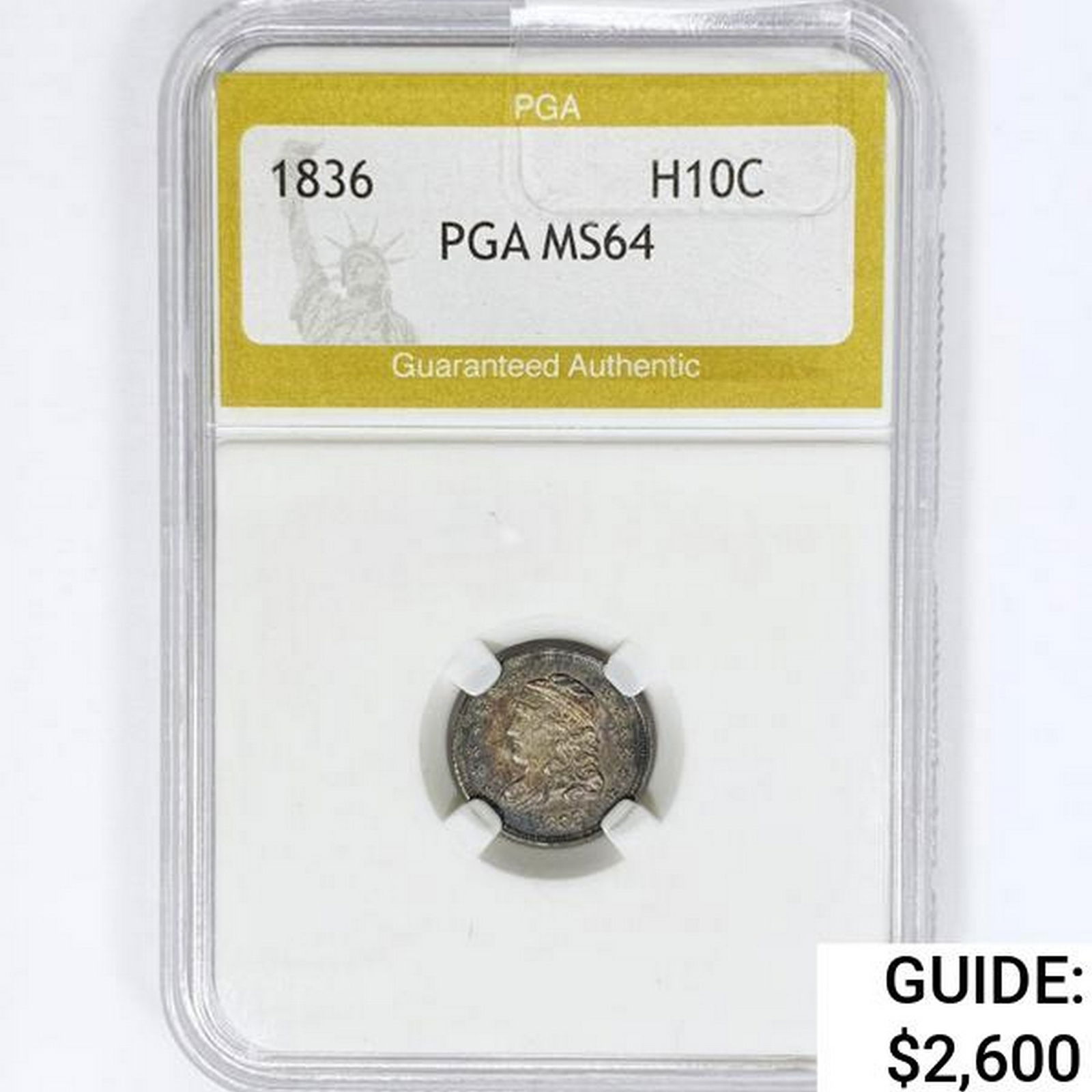 1836 Capped Bust Half Dime PGA MS64 (1 of 2)