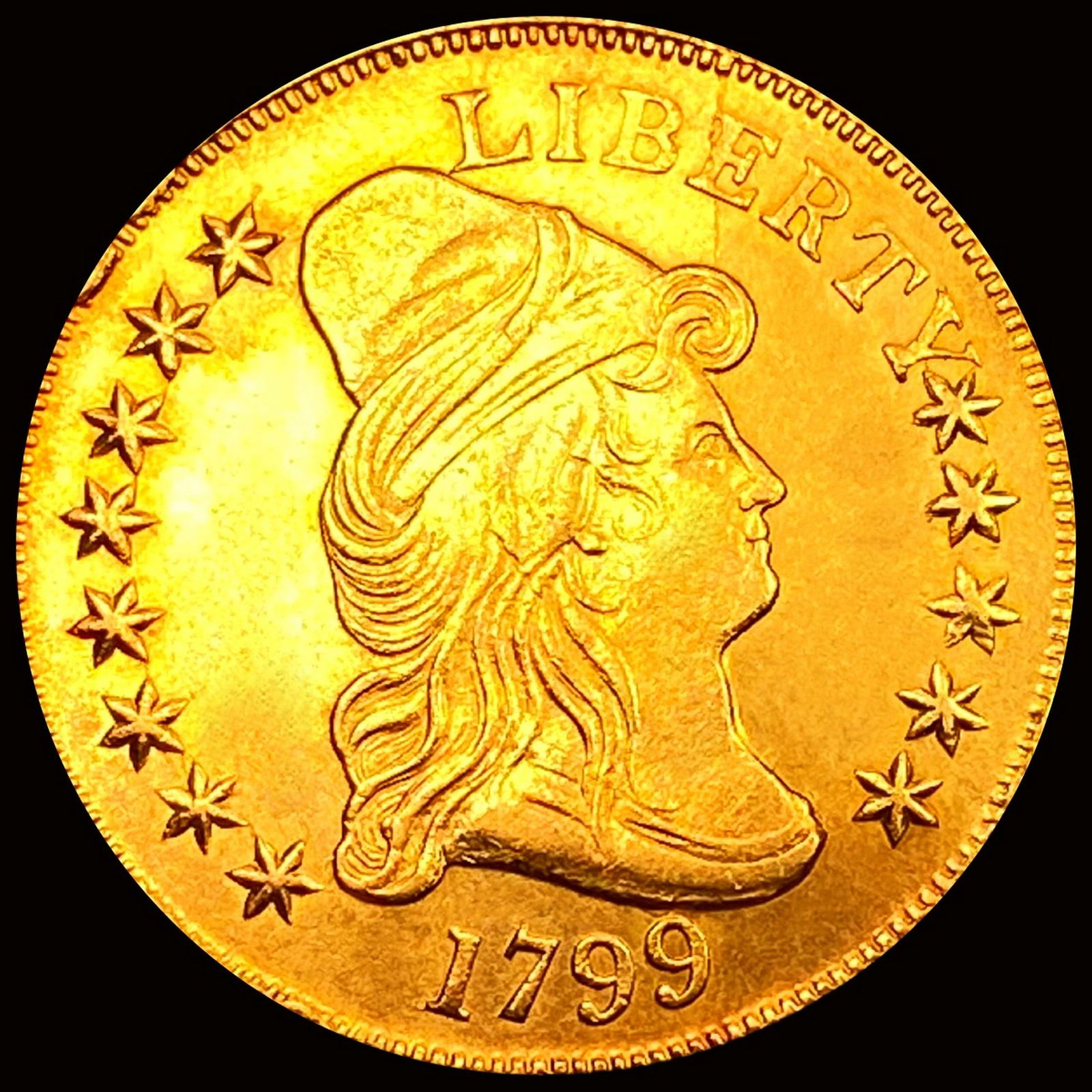1799 Sm Stars Obverse $10 Gold Eagle CHOICE BU+ (1 of 2)