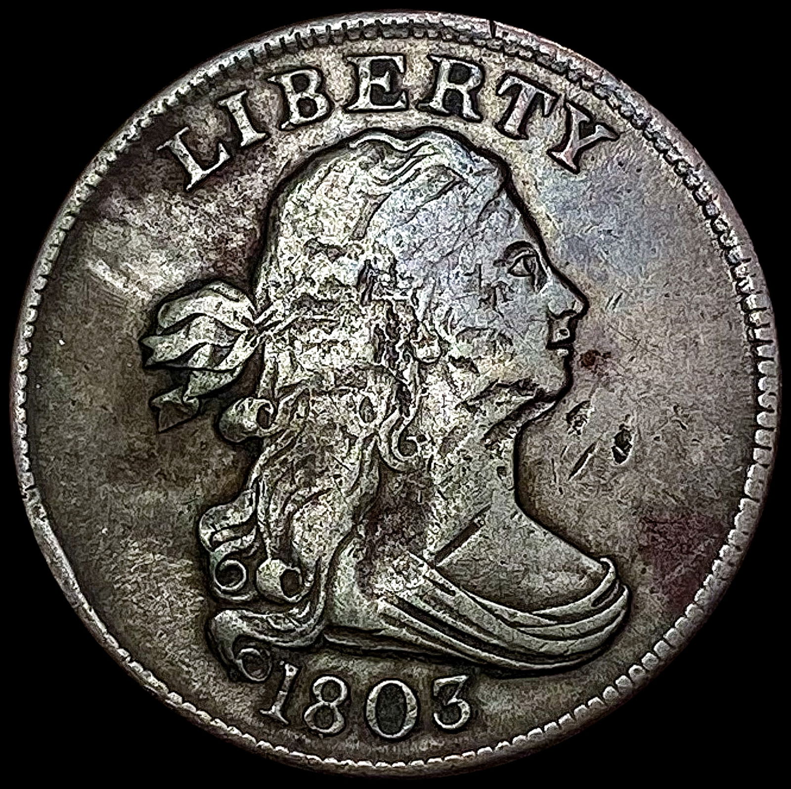 1803 Draped Bust Half Cent LIGHTLY CIRCULATED (1 of 2)