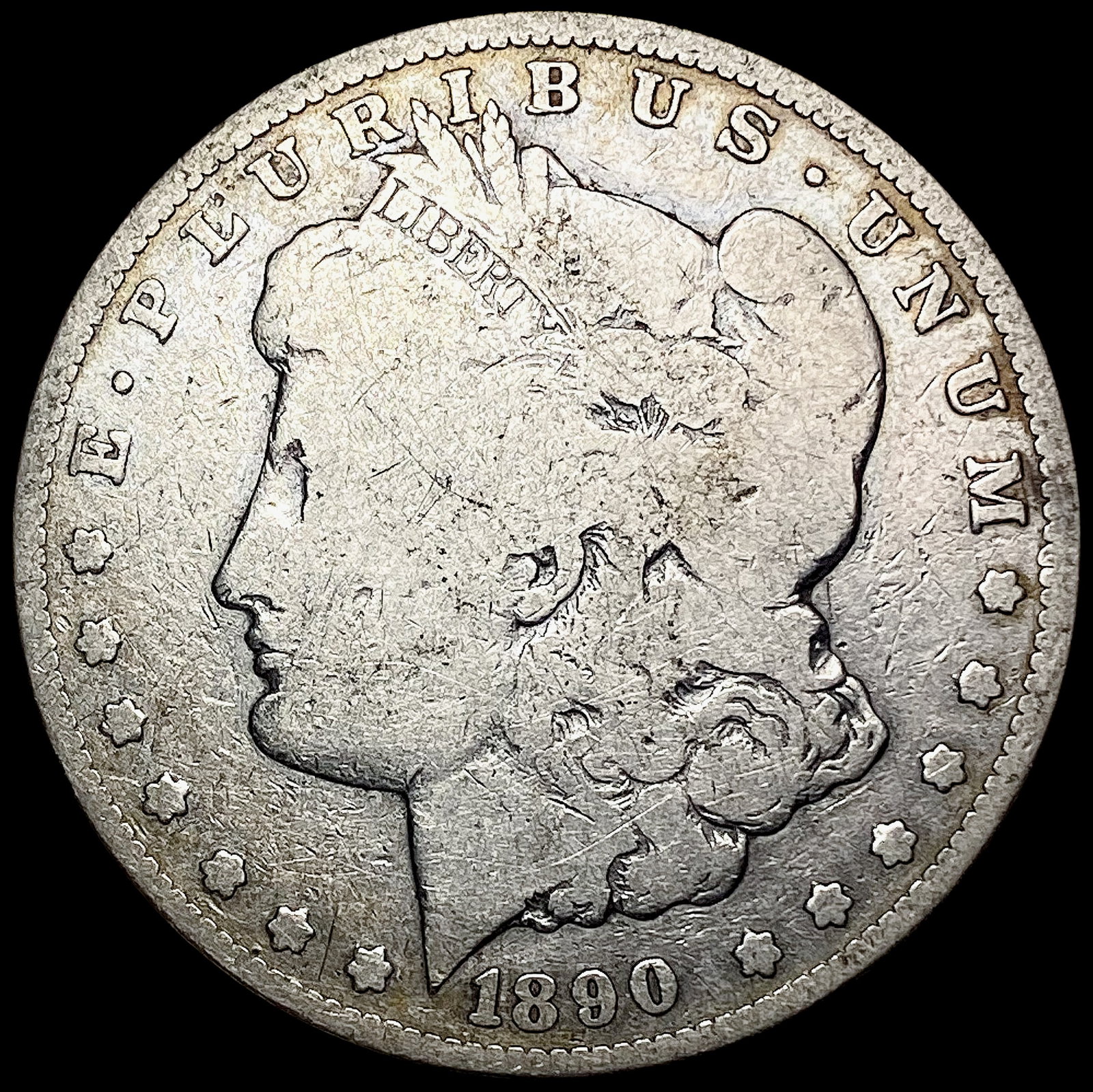 1890-CC Morgan Silver Dollar NICELY CIRCULATED: 1890-CC Morgan Silver Dollar NICELY CIRCULATED