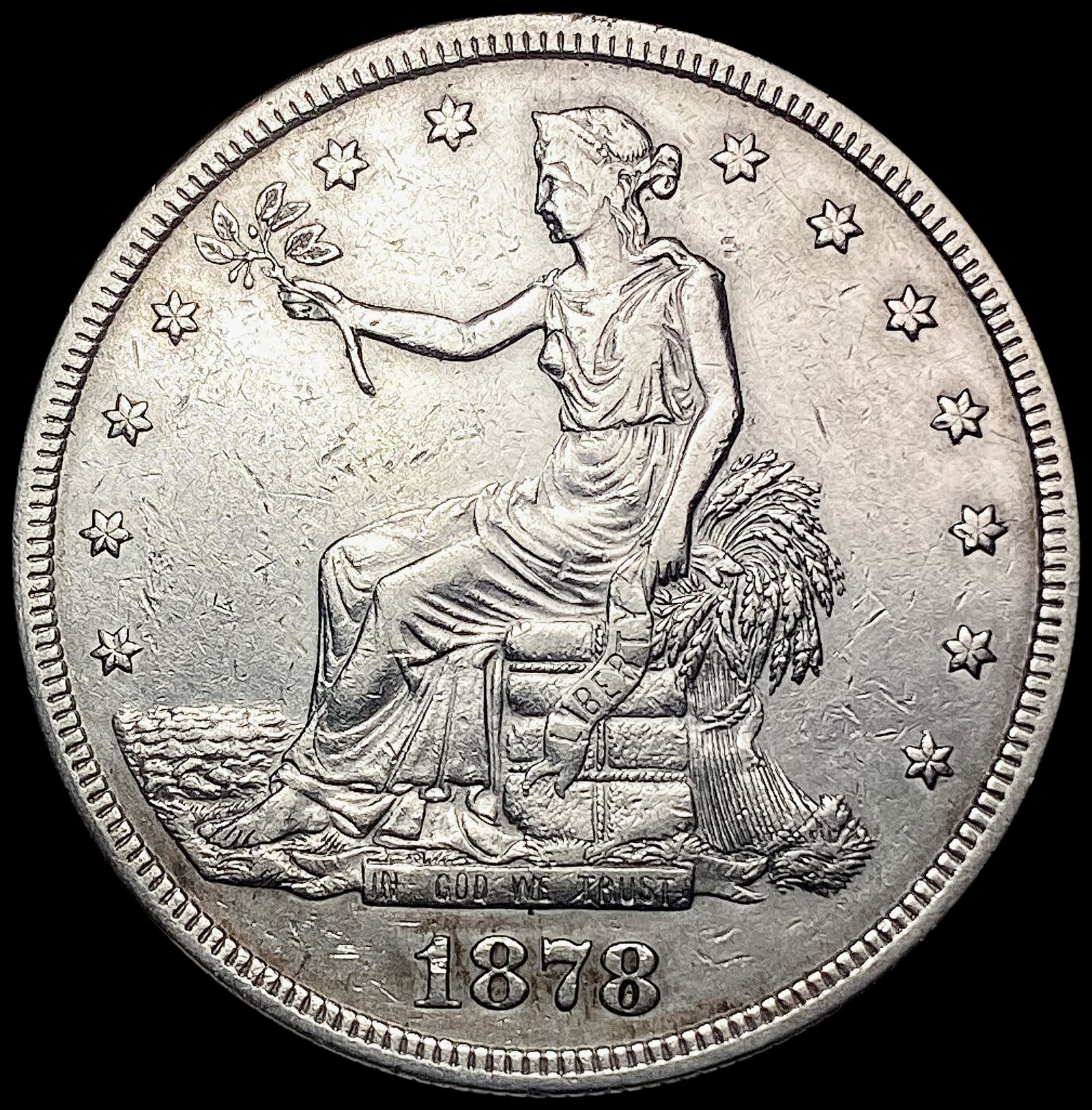 1878-S Silver Trade Dollar CLOSELY UNCIRCULATED (1 of 2)