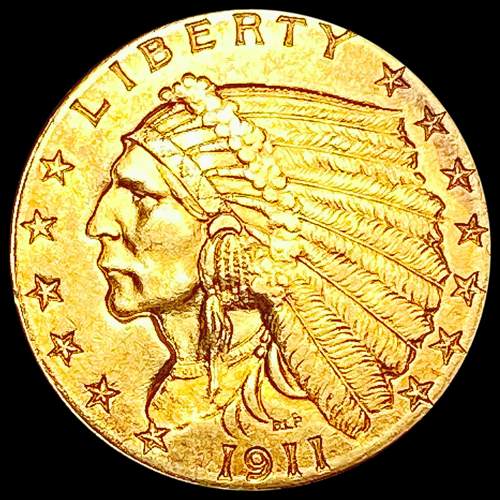 1911 $2.50 Gold Quarter Eagle UNCIRCULATED (1 of 3)