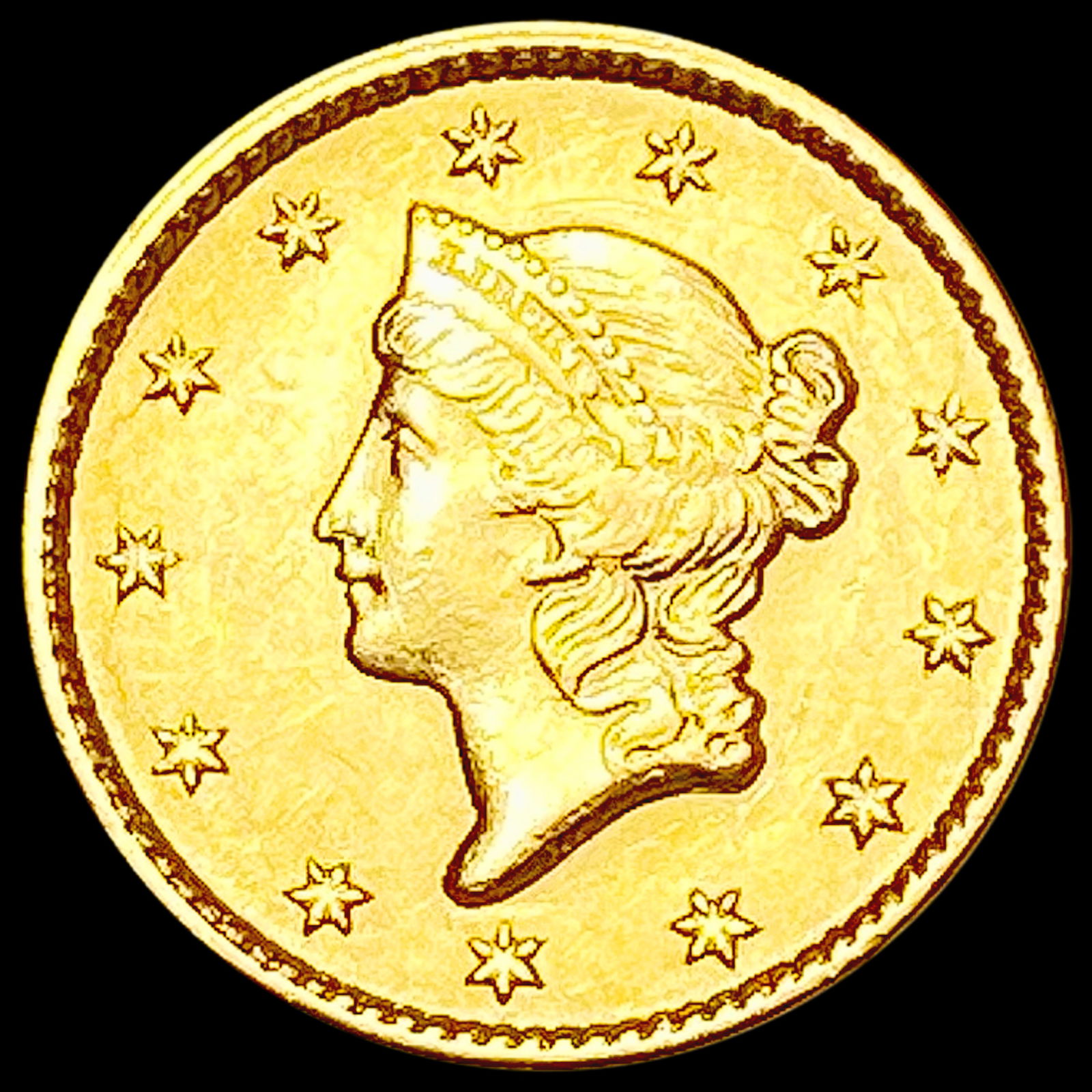 1851 Rare Gold Dollar UNCIRCULATED (1 of 2)