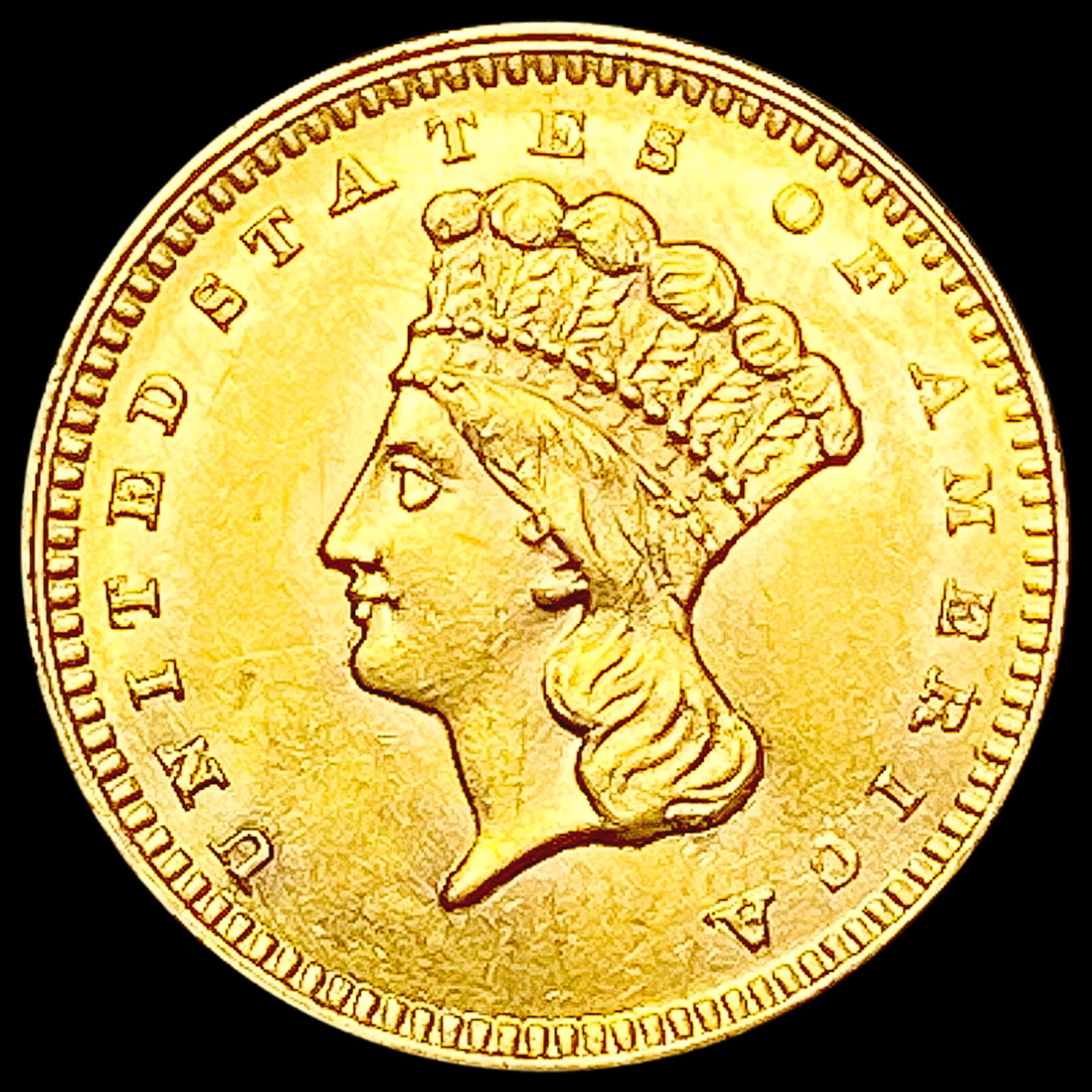 1862 Rare Gold Dollar CHOICE BU (1 of 2)