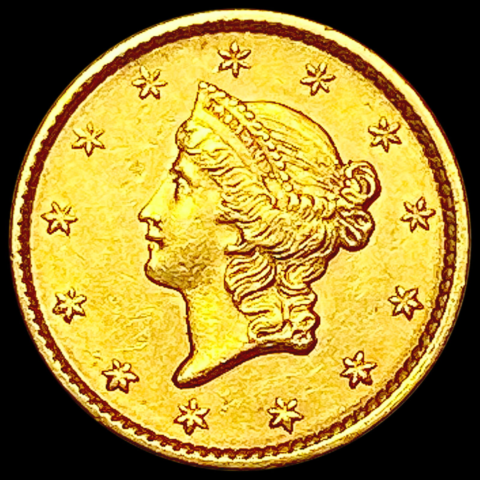 1852 Rare Gold Dollar UNCIRCULATED (1 of 2)