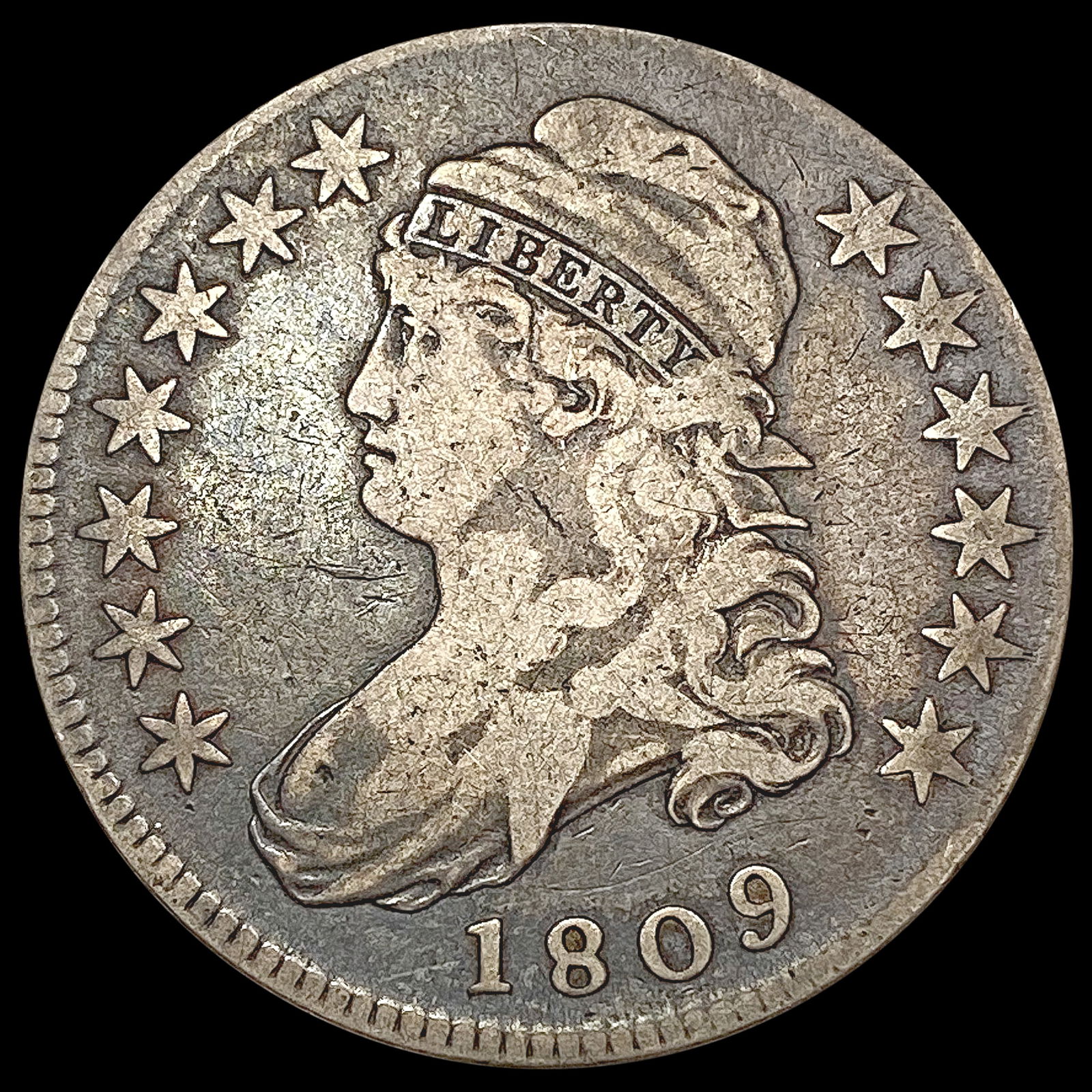 1809 Capped Bust Half Dollar LIGHTLY CIRCULATED (1 of 2)