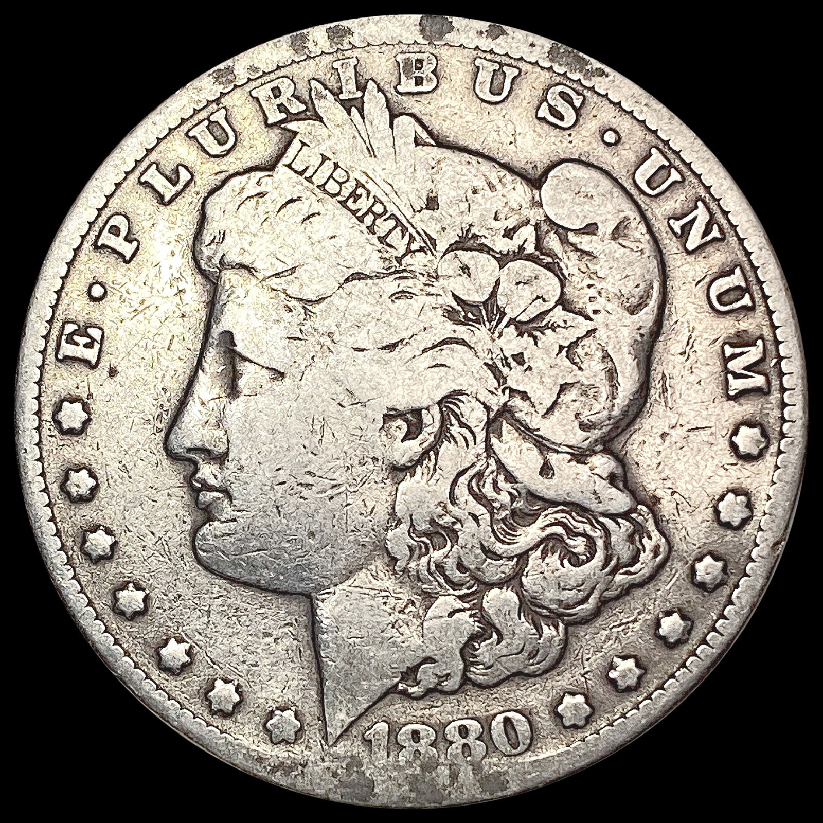 1880-CC Morgan Silver Dollar NICELY CIRCULATED (1 of 2)