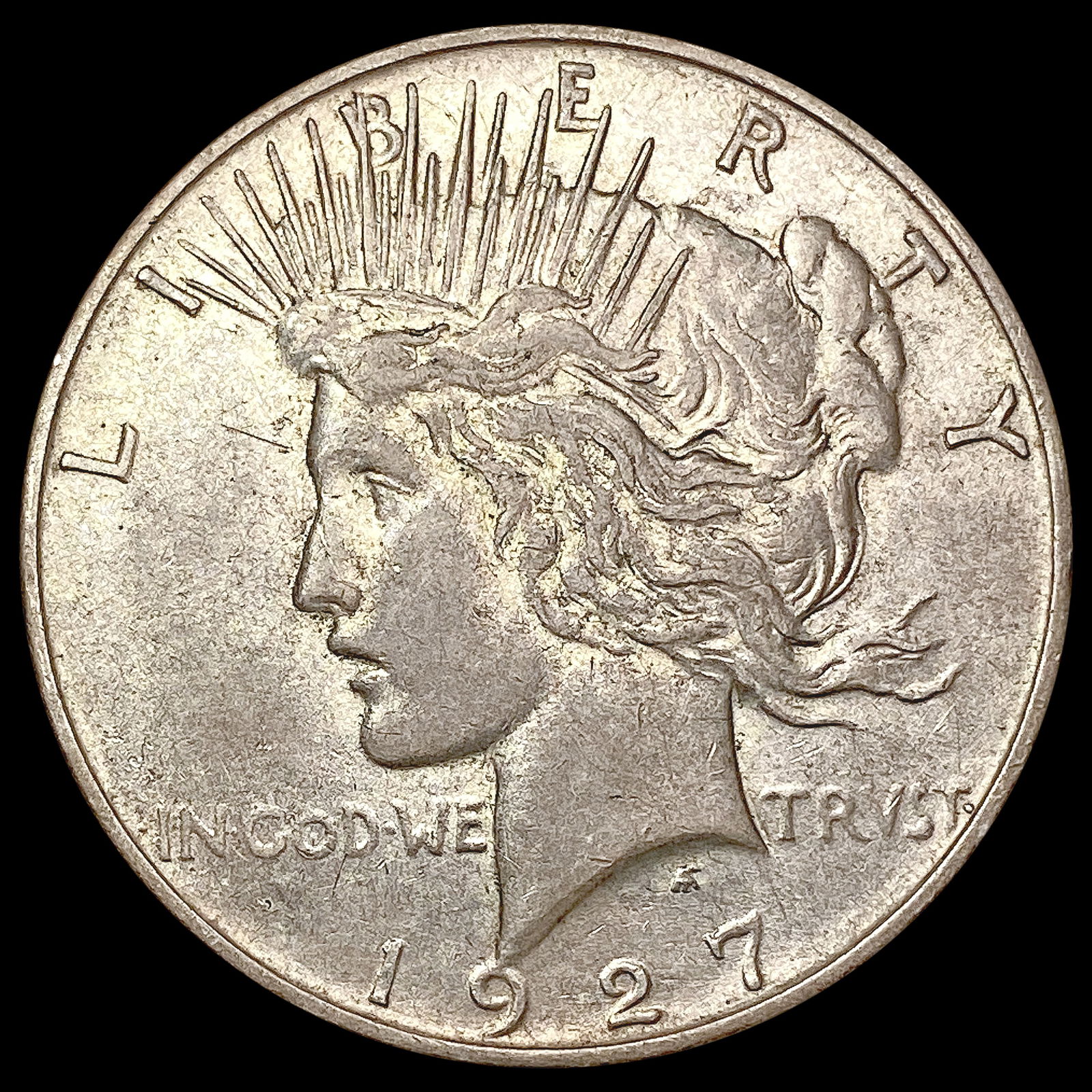 1927-D Silver Peace Dollar NEARLY UNCIRCULATED (1 of 2)