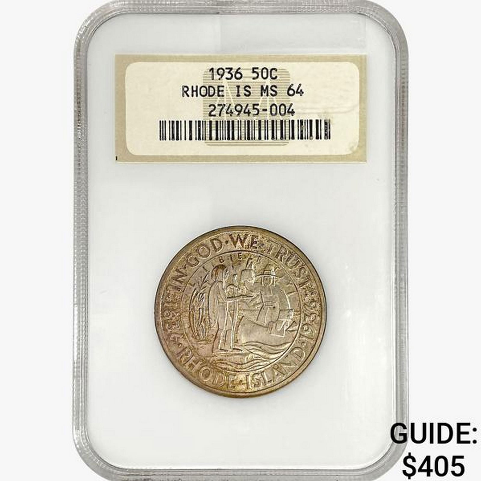 1936 Rhode Island Half Dollar NGC MS64 (1 of 2)