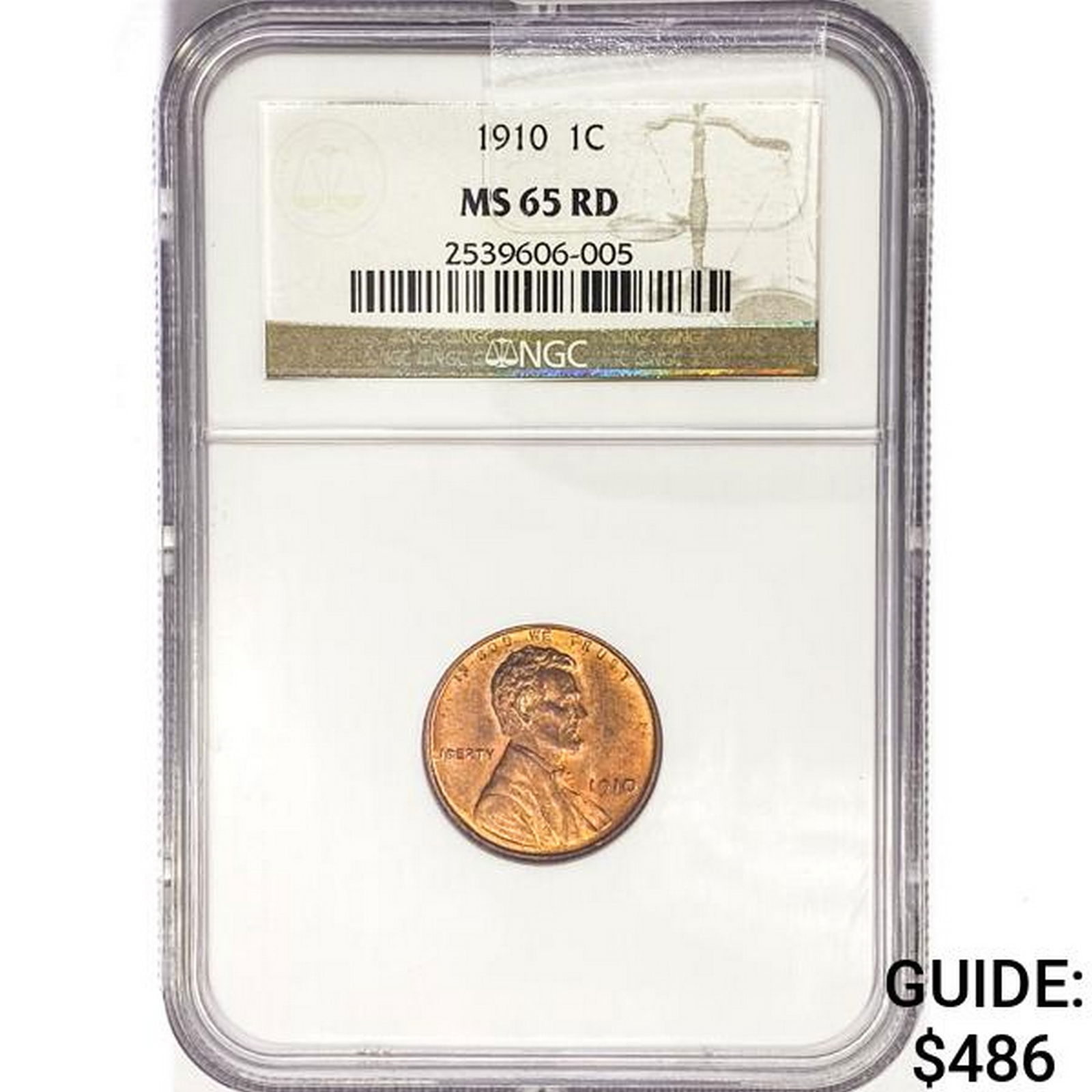 1910 Wheat Cent NGC MS65 RD (1 of 2)