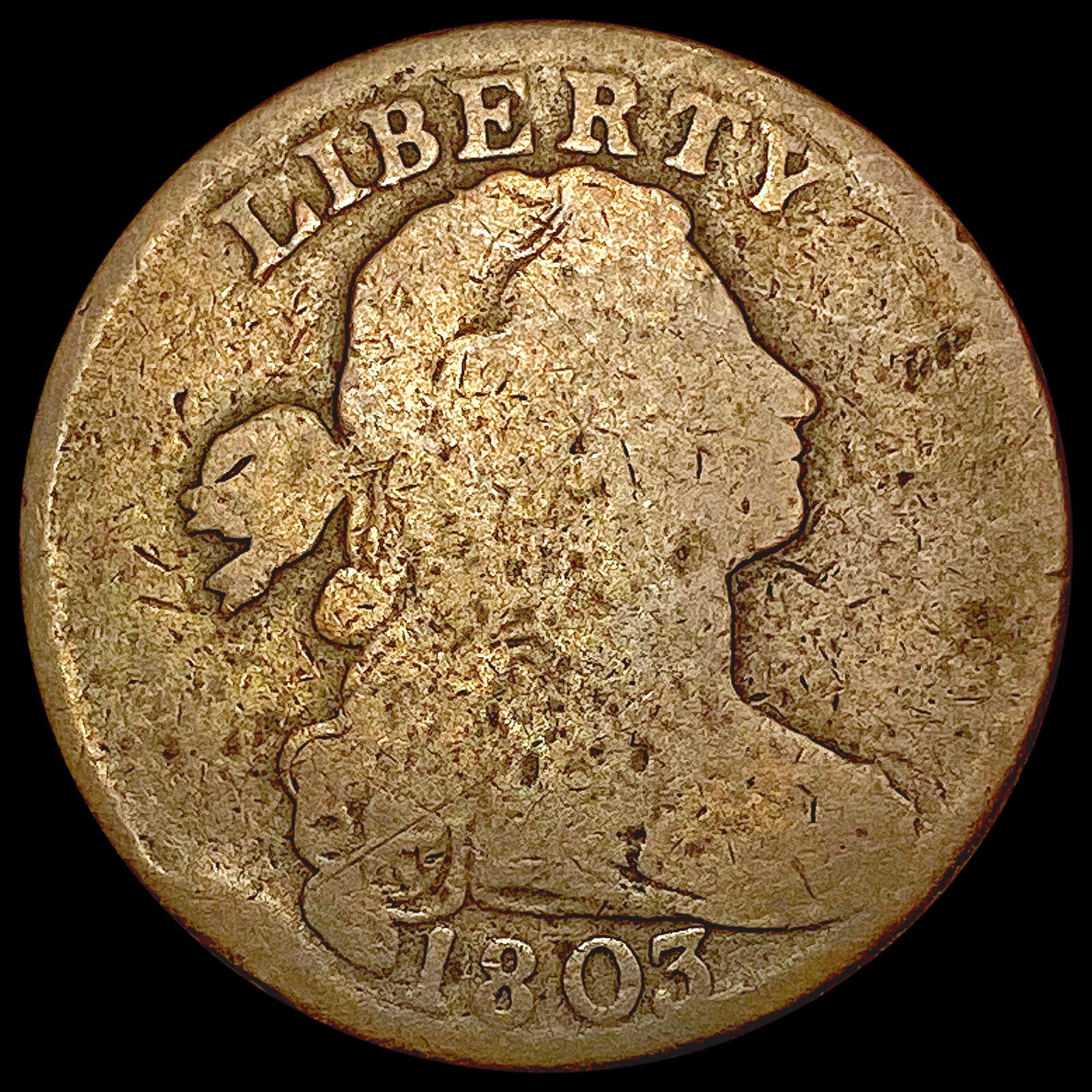 1803 Draped Bust Large Cent NICELY CIRCULATED (1 of 2)