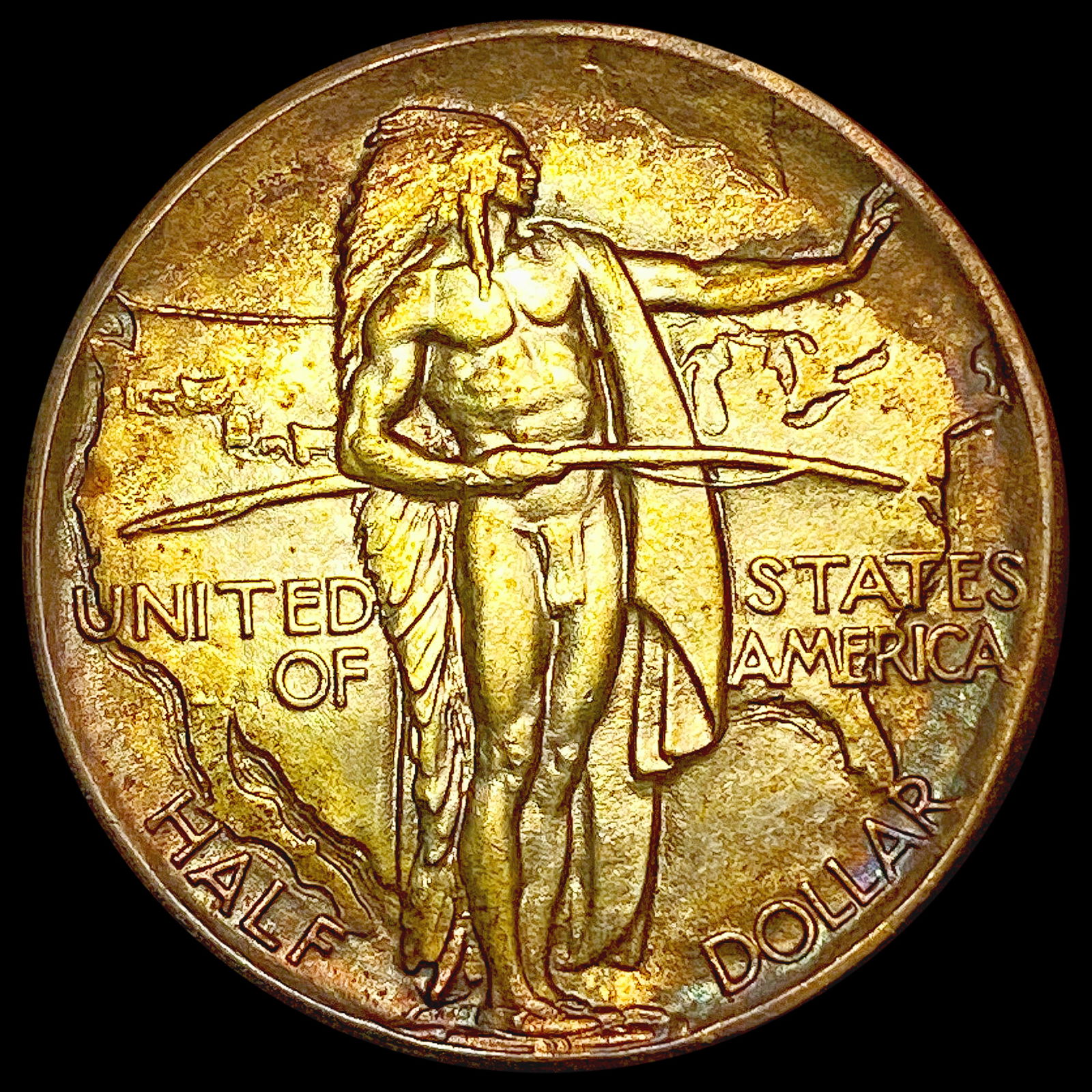 1926 Toned Oregon Trail Half Dollar CHOICE BU (1 of 2)