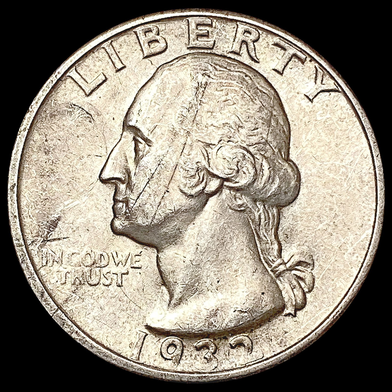 1932-D Washington Silver Quarter CLOSELY UNCIRCULATED (1 of 2)