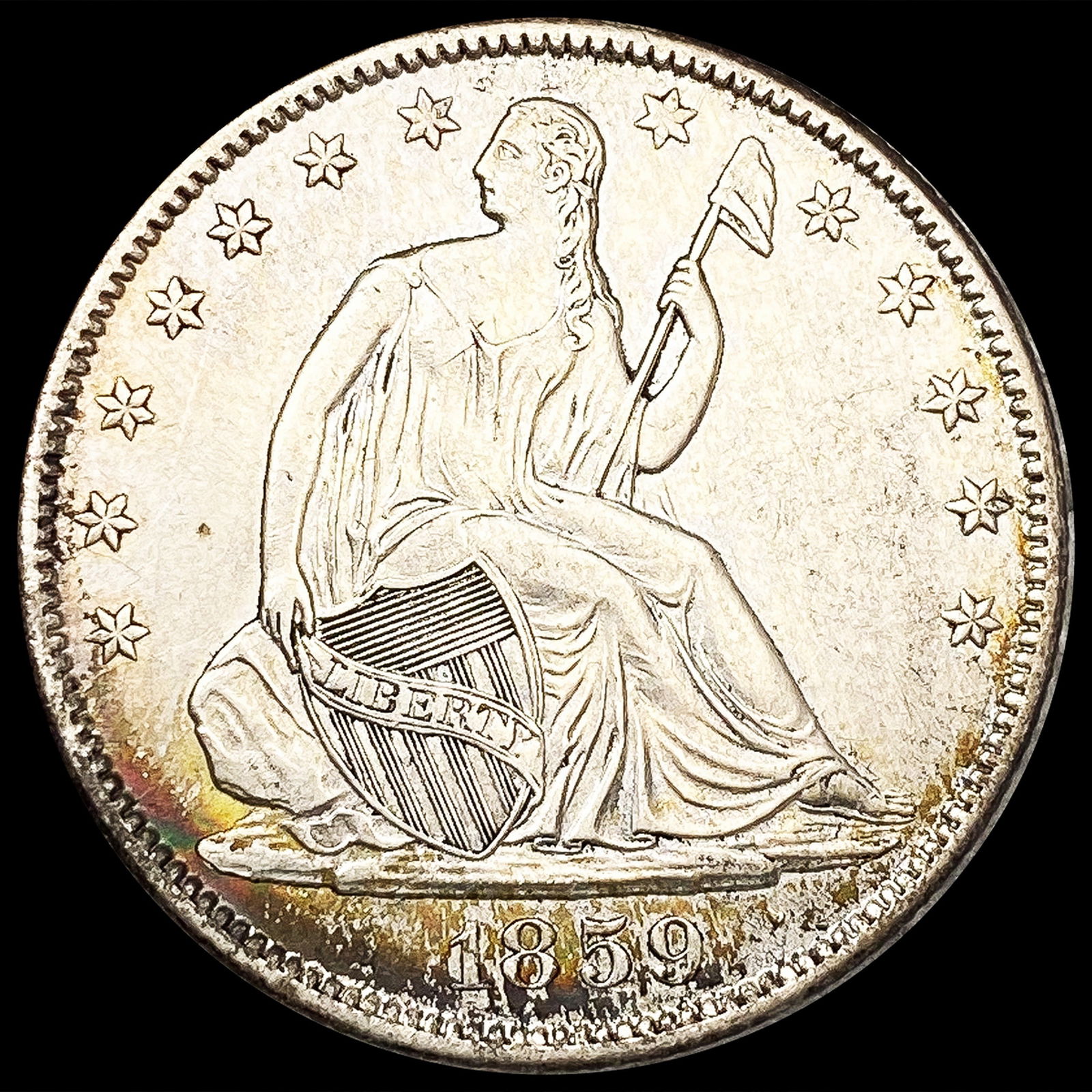 1859-O Seated Liberty Half Dollar NEARLY UNCIRCULATED (1 of 2)