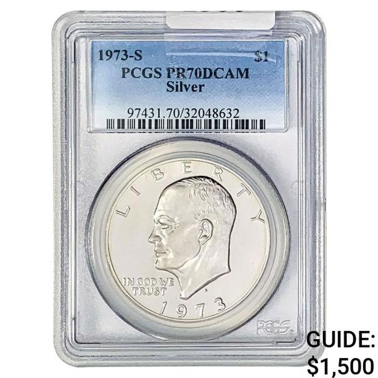 1973-S Eisenhower Silver Dollar PCGS PR70 DCAM (1 of 2)