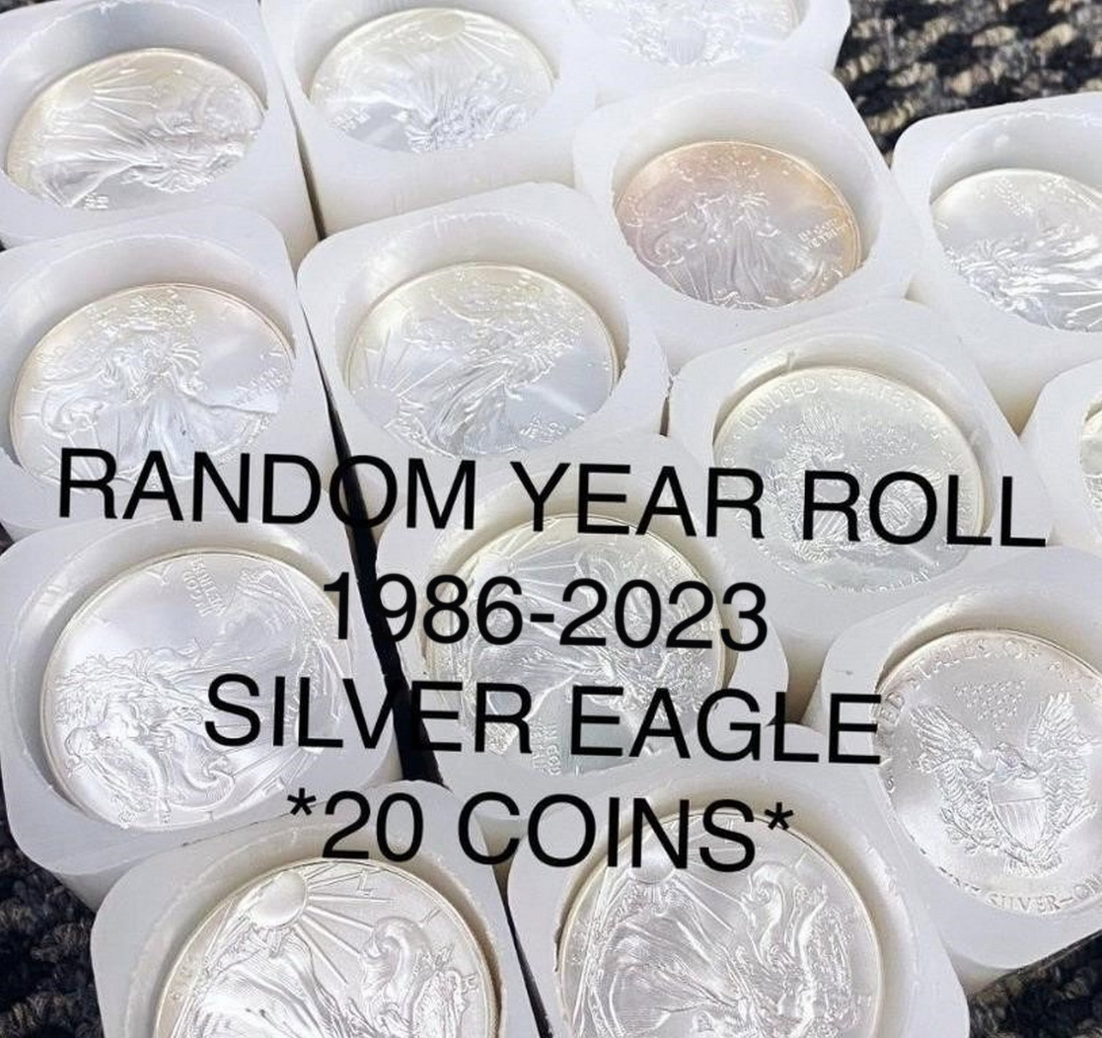 1986-2023 Silver Eagle Roll RANDOM YEAR Gem BU: 1986-2023 Silver Eagle Roll RANDOM YEAR Gem BU