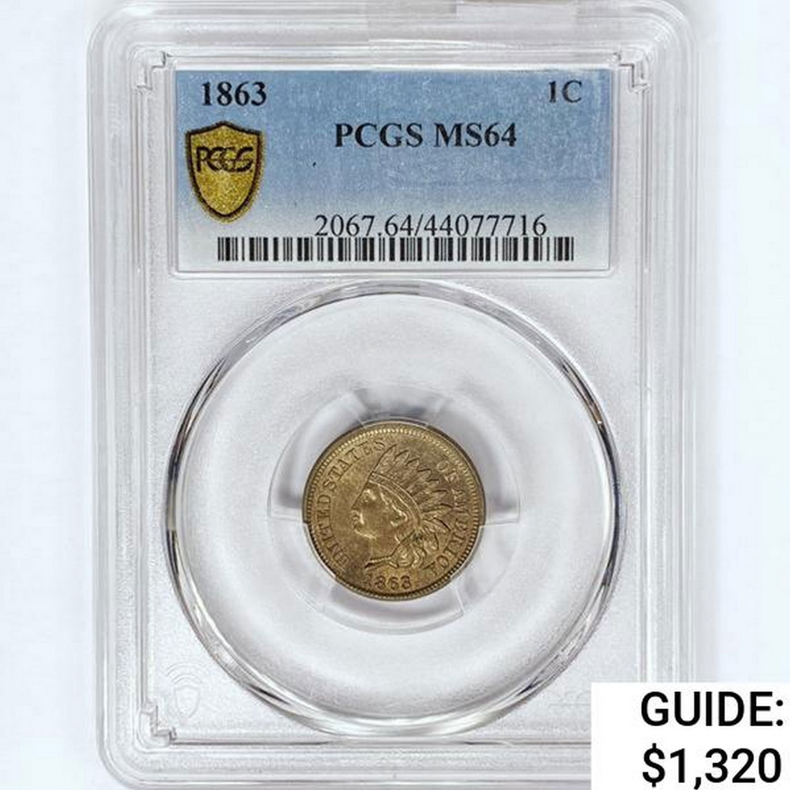 1863 Indian Head Cent PCGS MS64 (1 of 2)