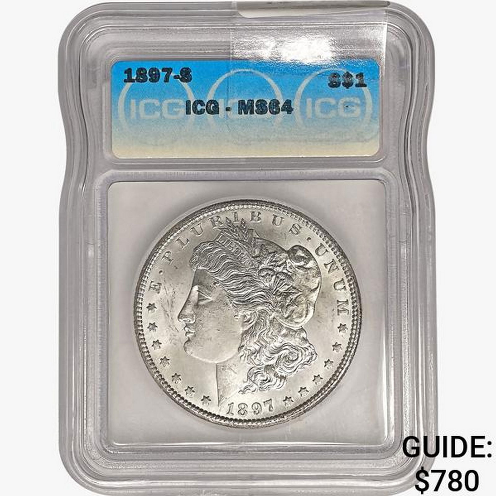 1897-S Morgan Silver Dollar ICG MS64 (1 of 2)