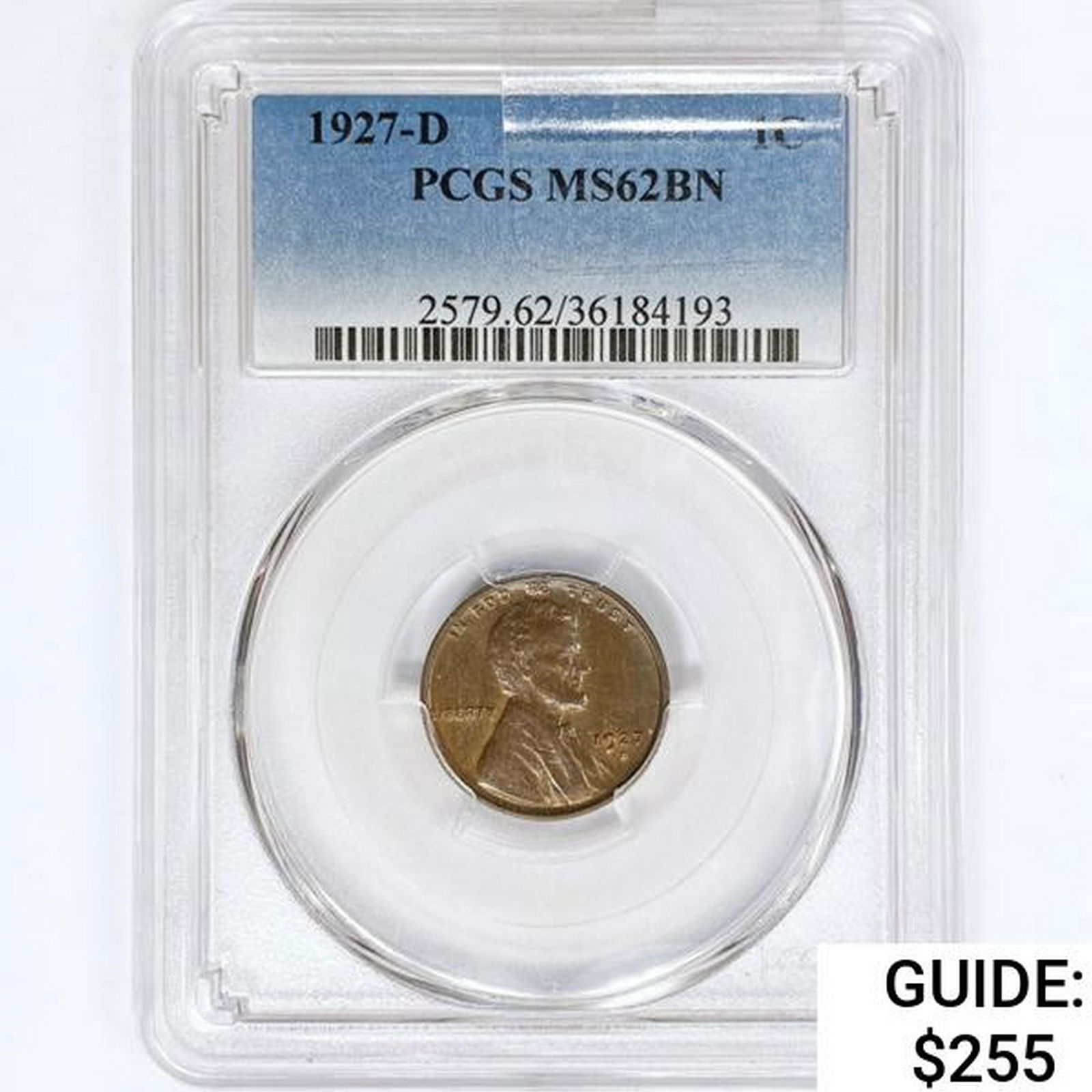 1927-D Wheat Cent PCGS MS62 BN (1 of 2)