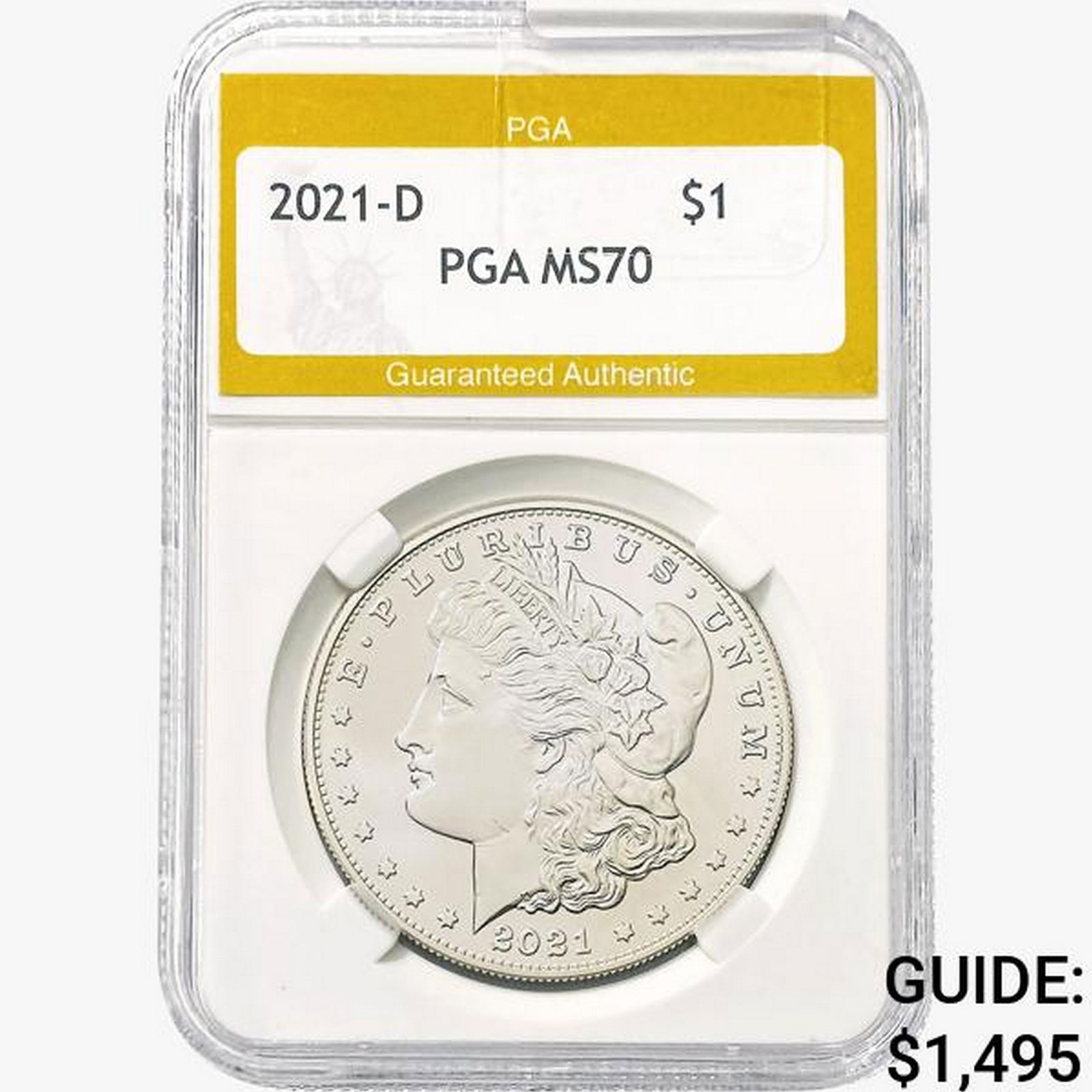 2021-D Morgan Silver Dollar PGA MS70 (1 of 2)