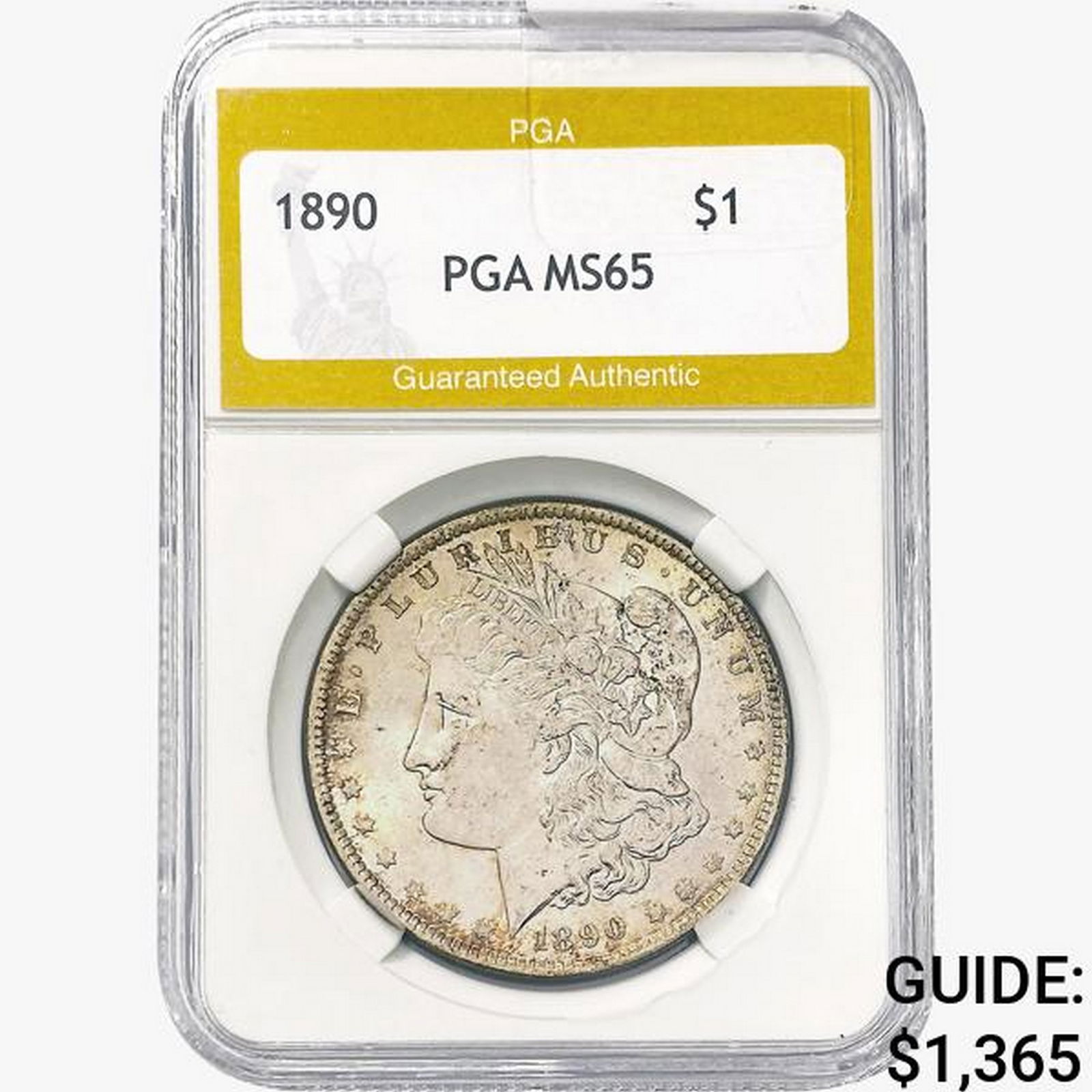 1890 Morgan Silver Dollar PGA MS65 (1 of 2)