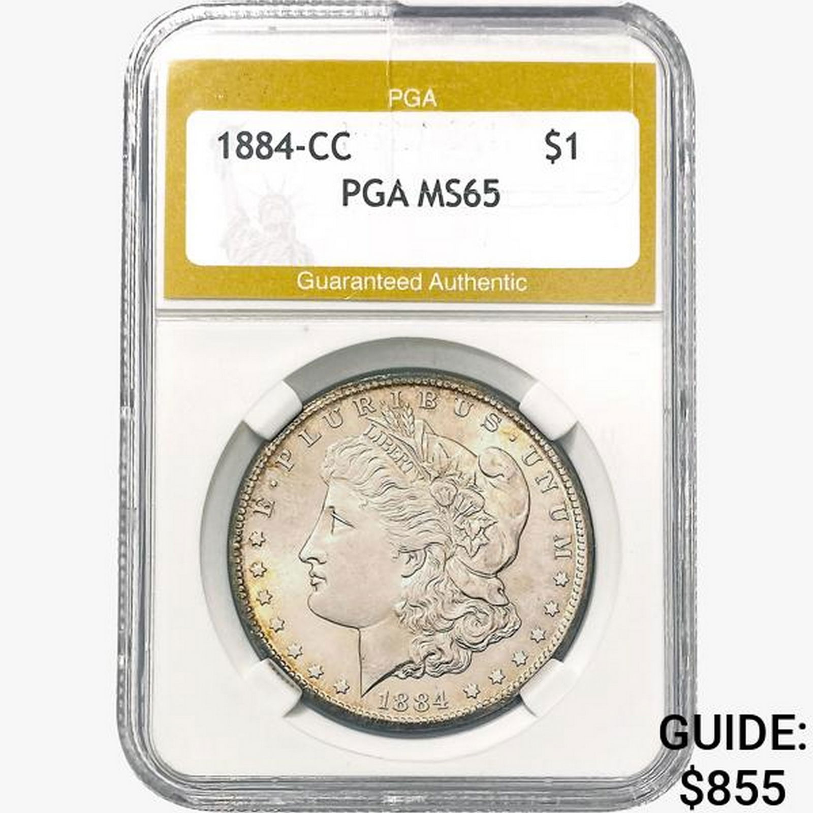 1884-CC Morgan Silver Dollar PGA MS65 (1 of 2)