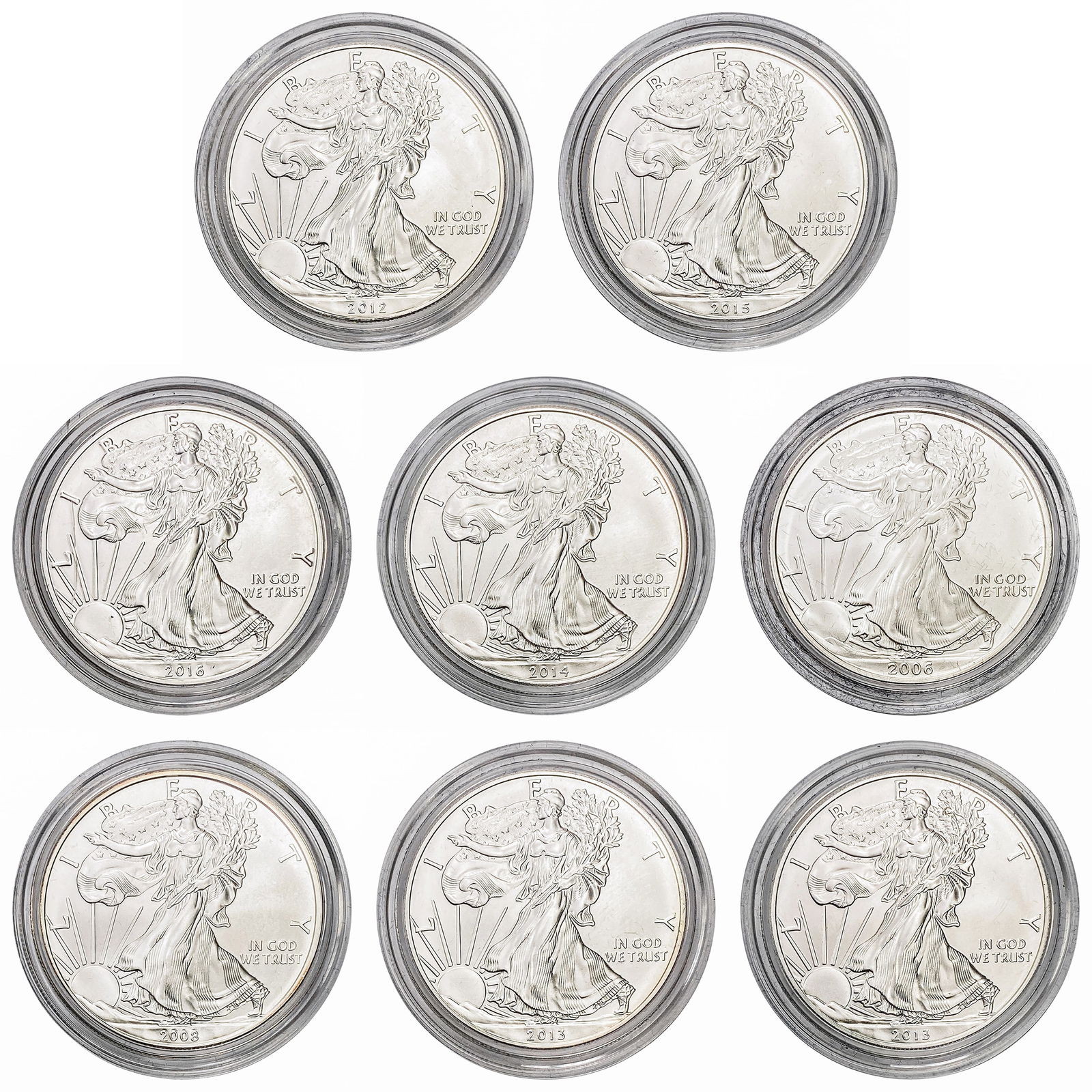 [8] 2006-2016 Am. Eagle 1oz. Silver Proof Coin (1 of 3)